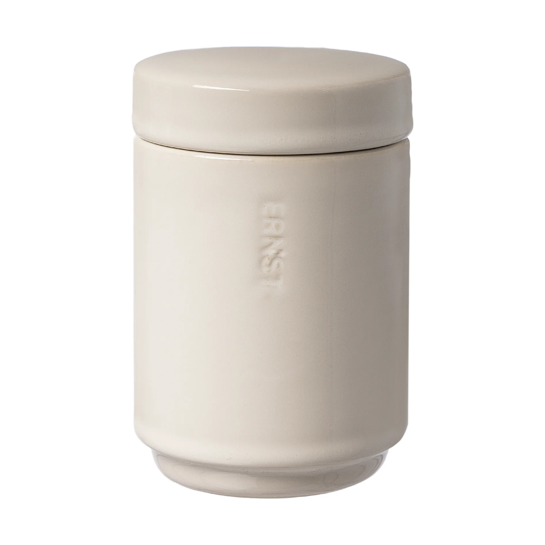 Frasco de conservação com tampa Ernst 12 cm, Branco natural ERNST