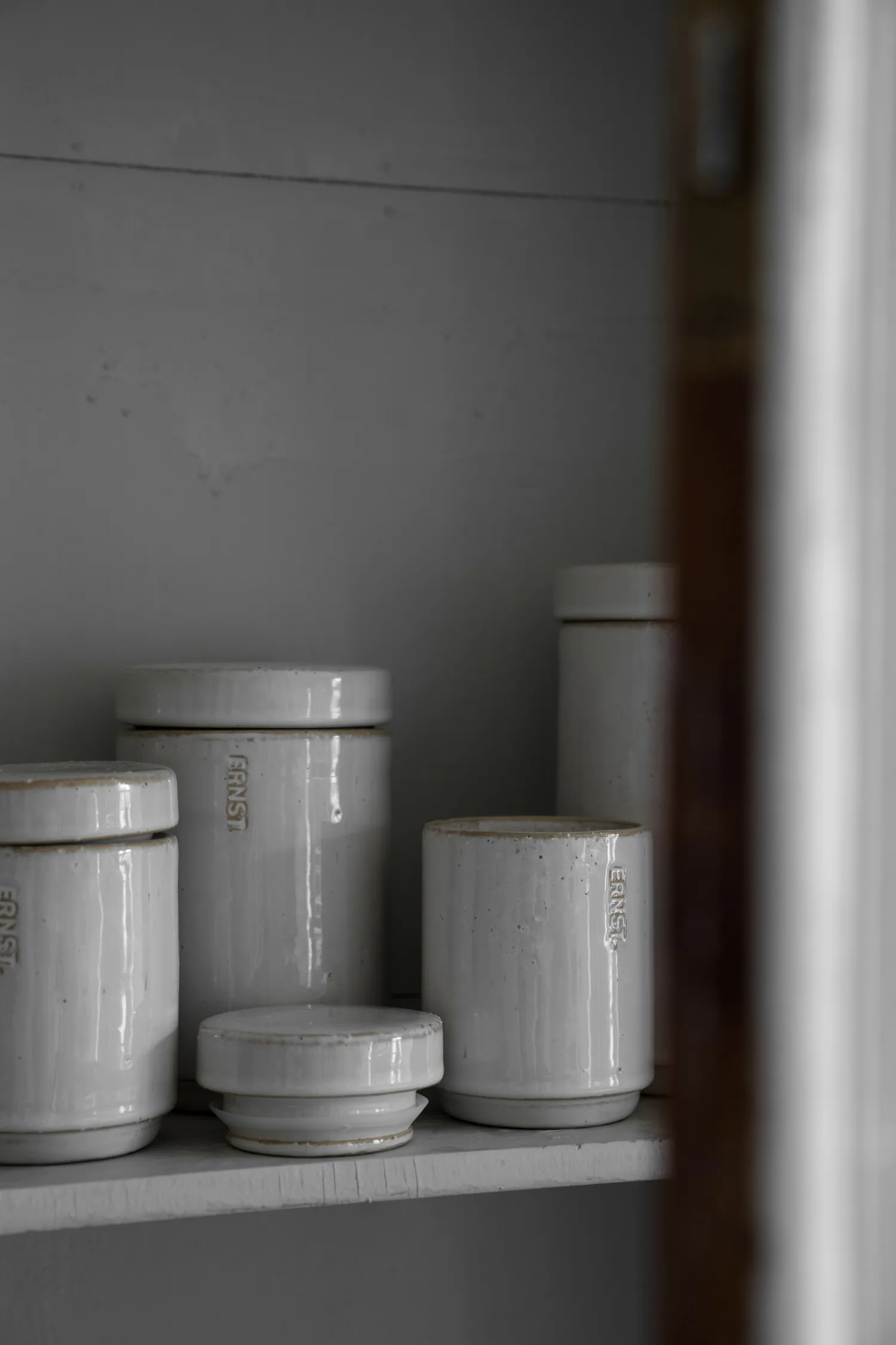 Frasco de conservação com tampa Ernst 15,5 cm, Branco natural ERNST