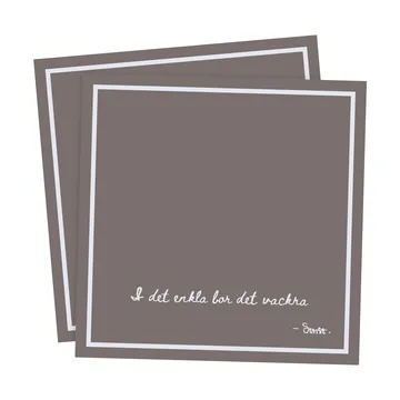 Guardanapo com citação Ernst I det enkla 20 un. - Toupeira - ERNST