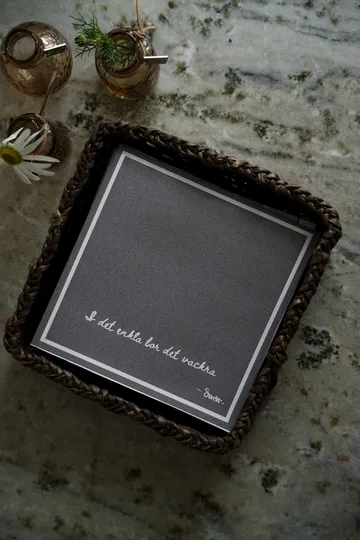 Guardanapo com citação Ernst I det enkla 20 un. - Toupeira - ERNST