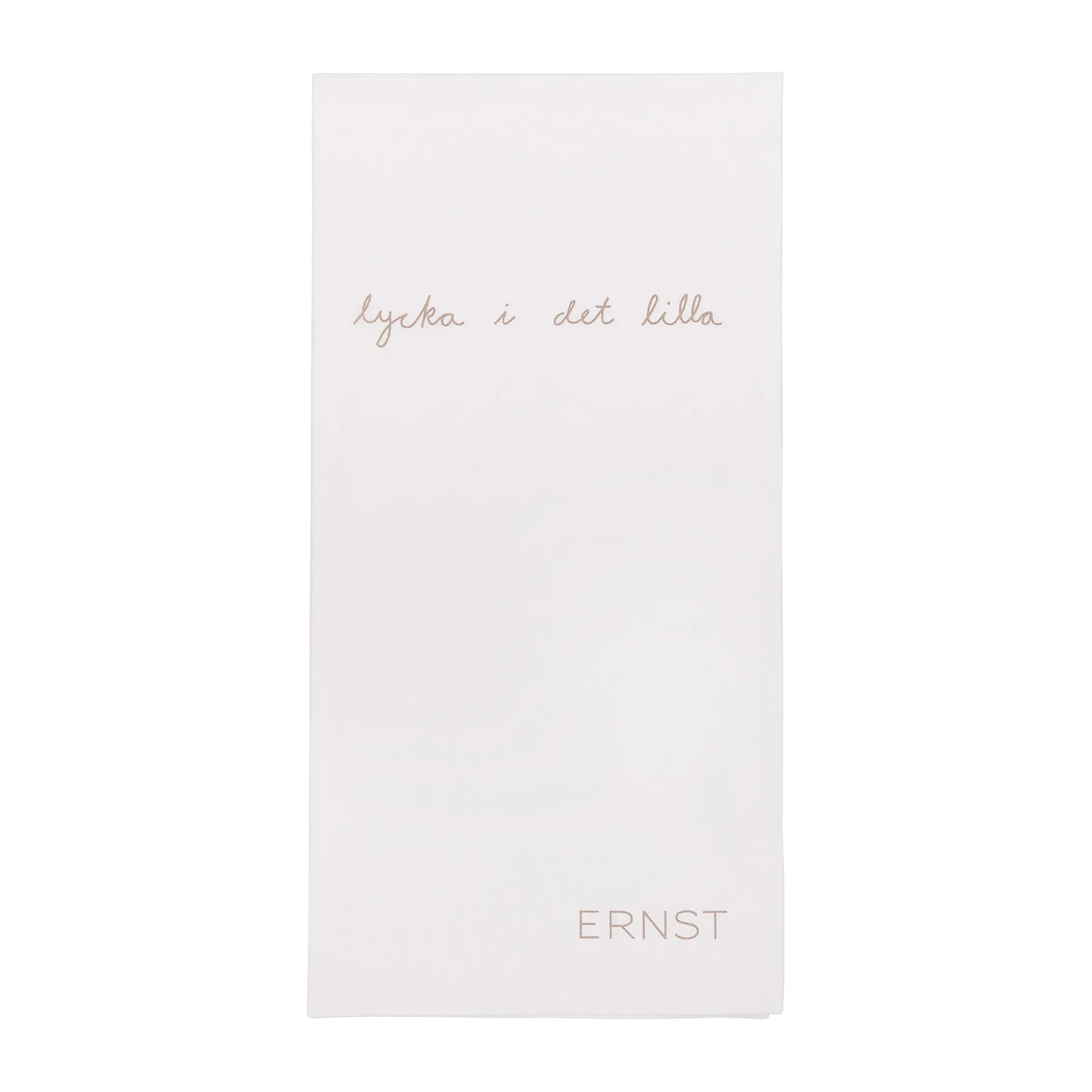 Guardanapo com citação Ernst Lycka i det lilla 20 un., white-grey ERNST