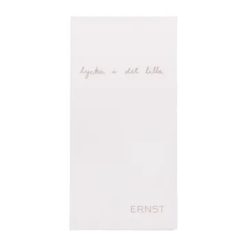 Guardanapo com citação Ernst Lycka i det lilla 20 un. - white-grey - ERNST