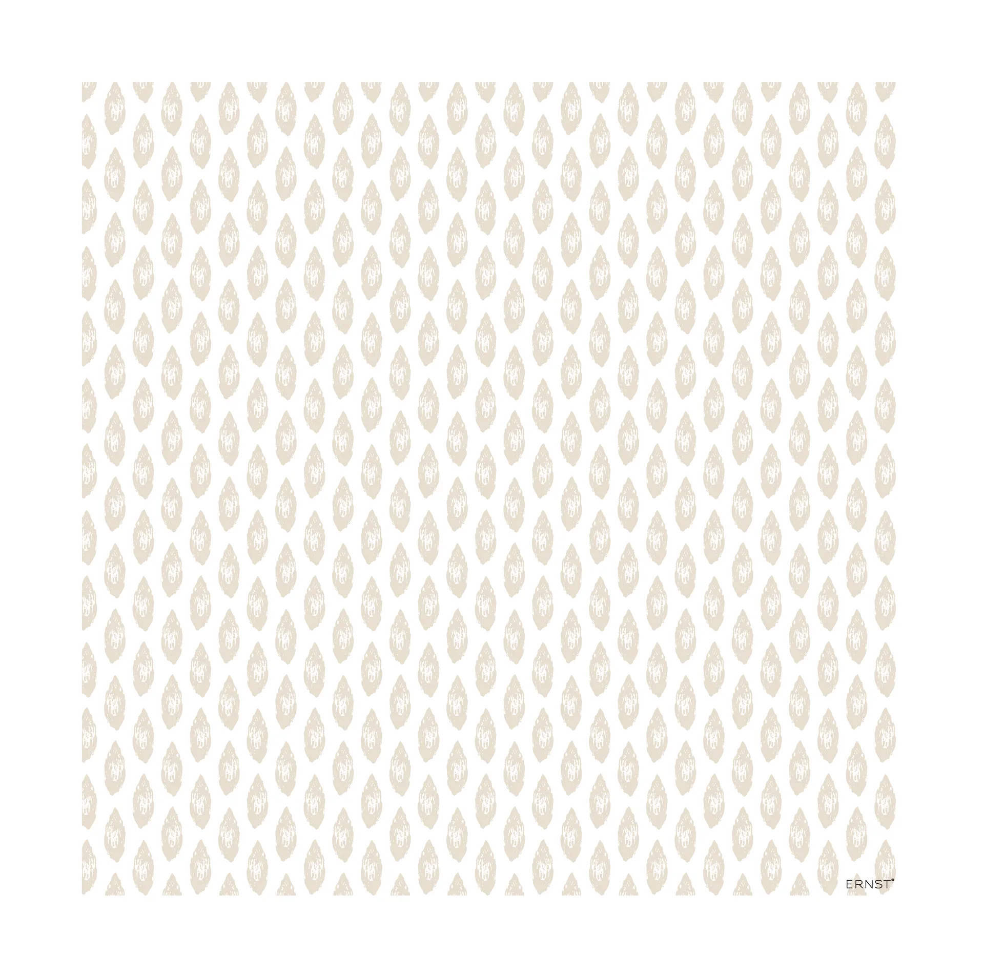 Guardanapo Ernst amêndoa 33x33 cm 20-unidades, Branco-bege ERNST