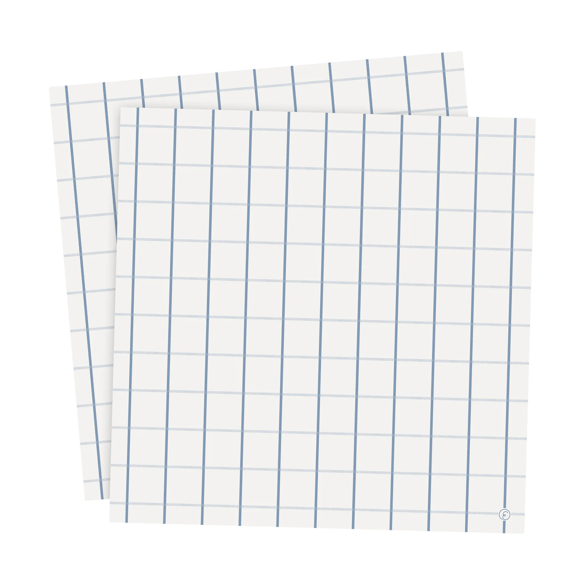 Guardanapo Ernst xadrez 33x33 cm 20 unid., Azul claro-azul claro ERNST
