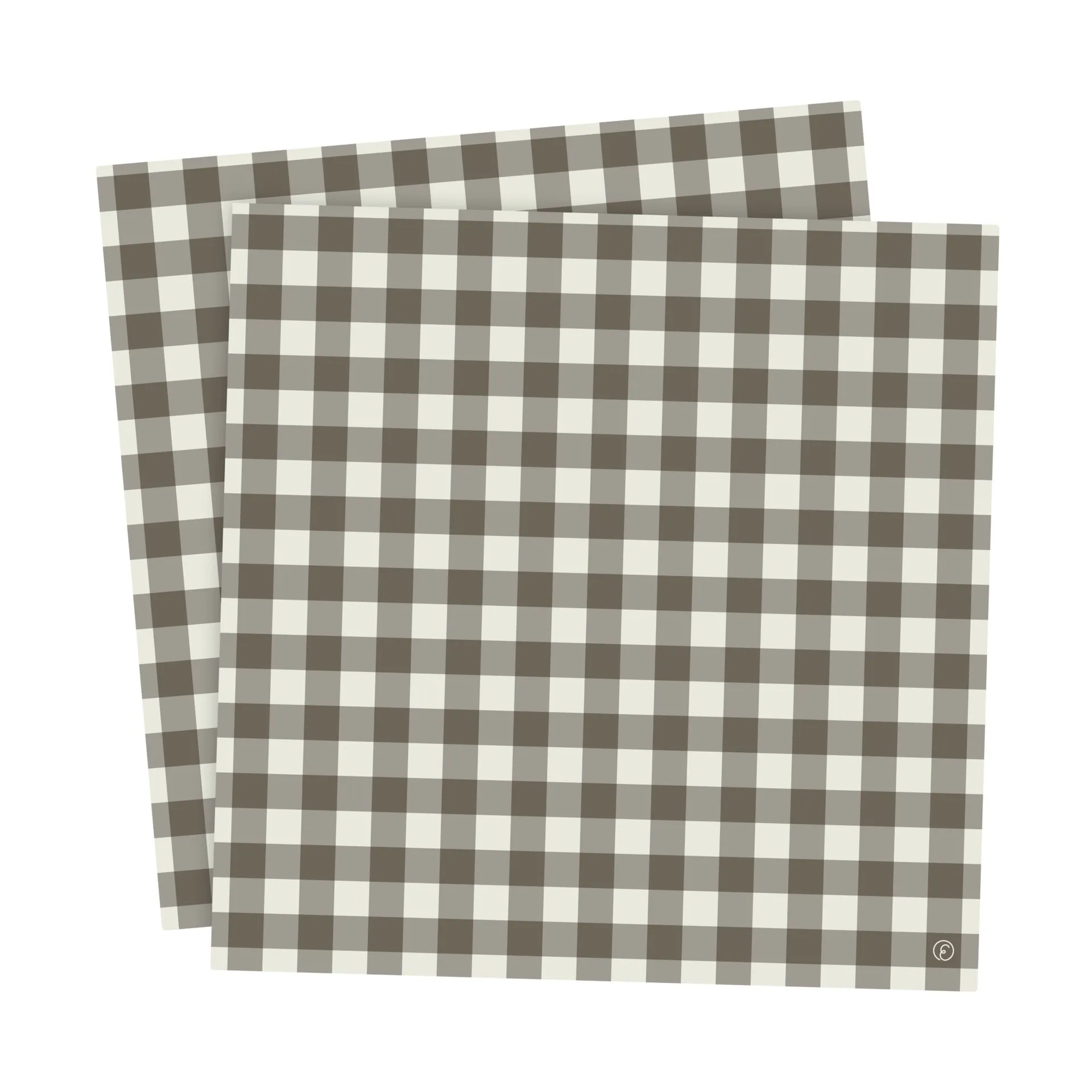 Guardanapo Ernst xadrez 33x33 cm 20 unid., Toupeira-claro cinza ERNST
