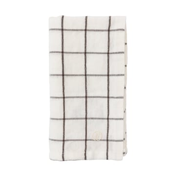Guardanapo Ernst xadrez grande 40x40 cm - Branco-marrom - ERNST