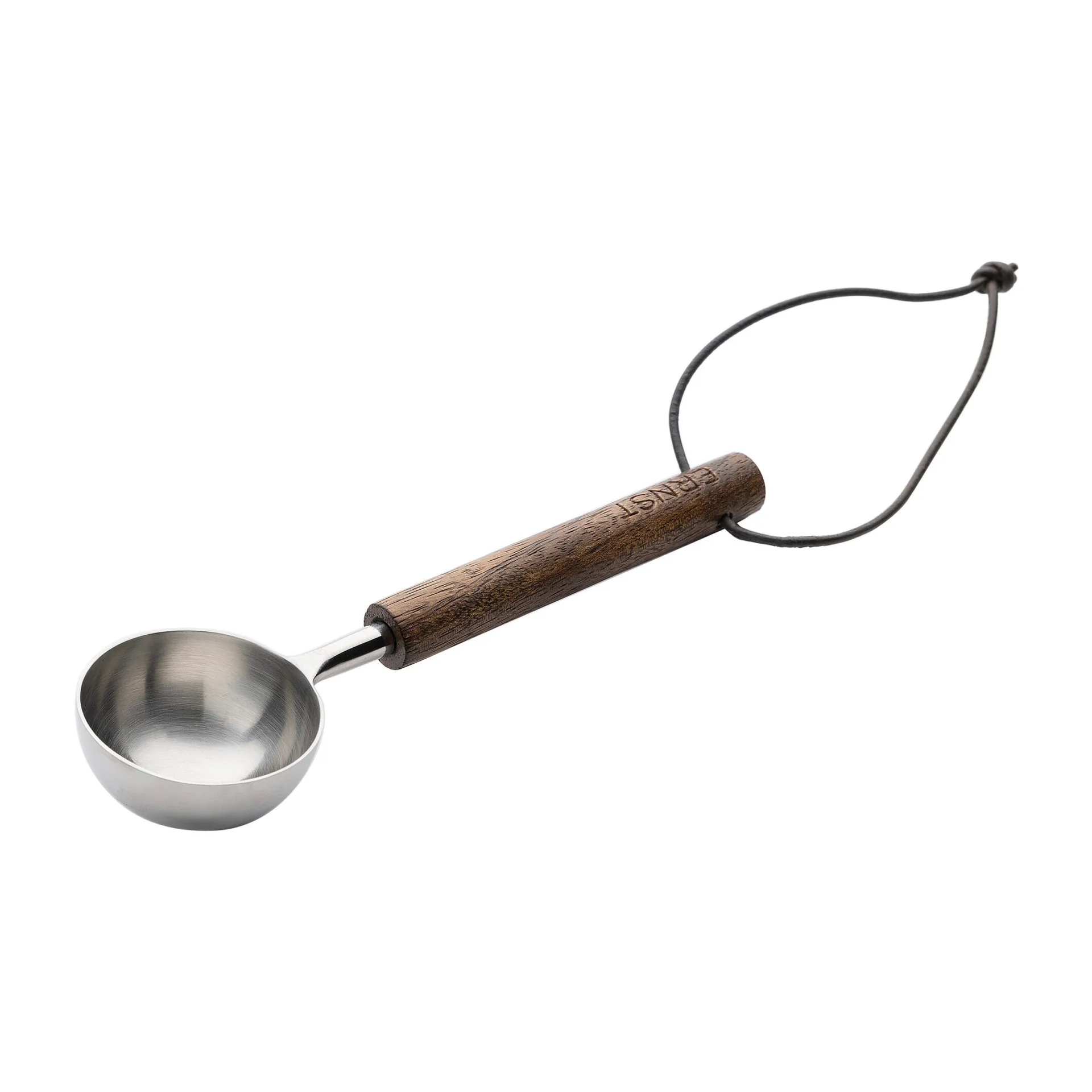 Medidor de café Ernst com pega de madeira, Marrom escuro ERNST