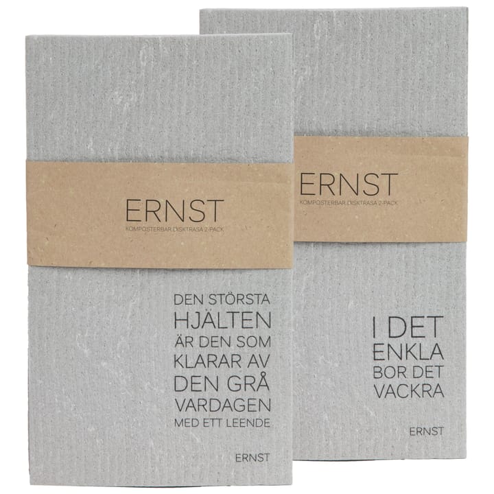 Pano de louça Ernst 2un. 15x25cm - cinza - ERNST