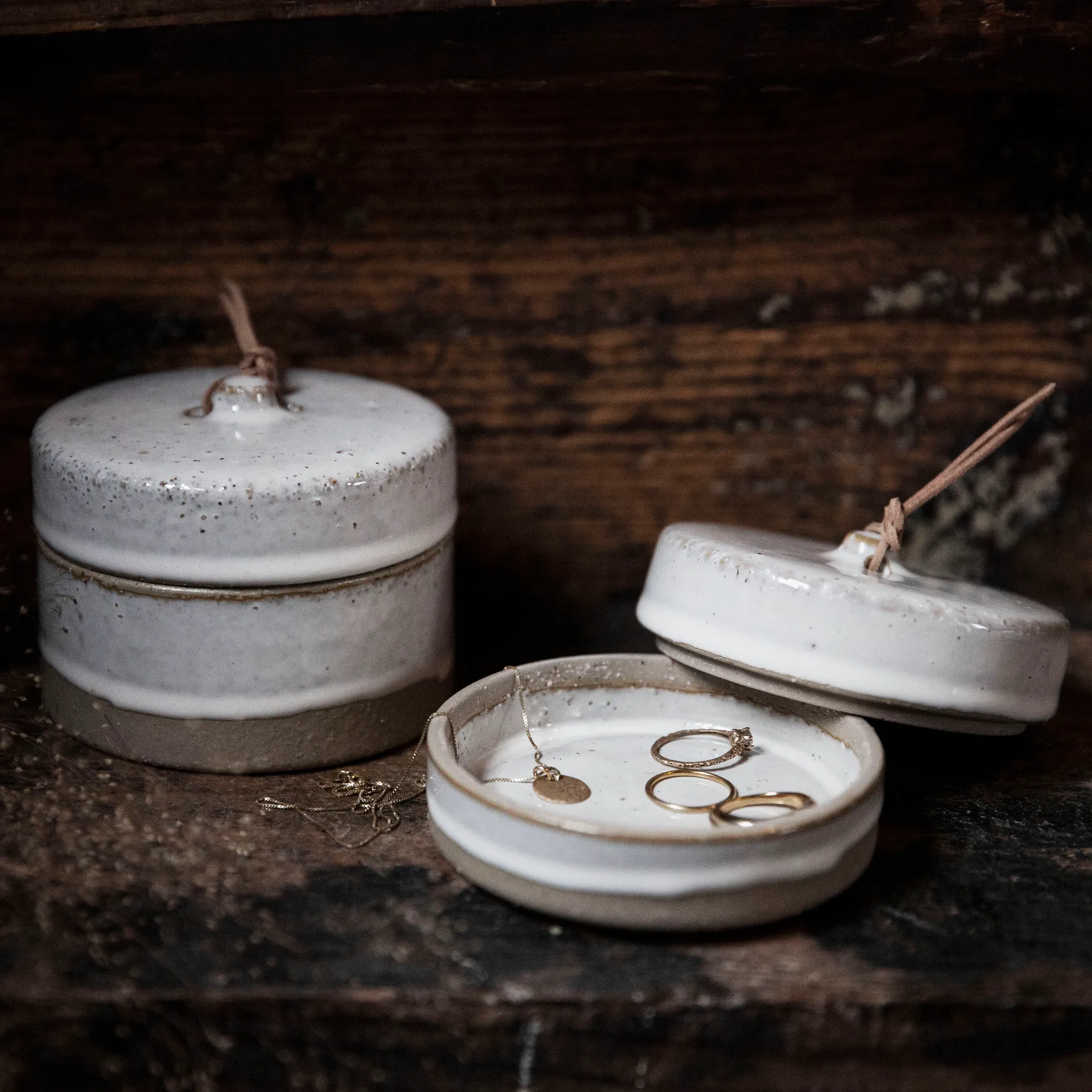 Pote com tampa Ernst natural, 8 cm ERNST