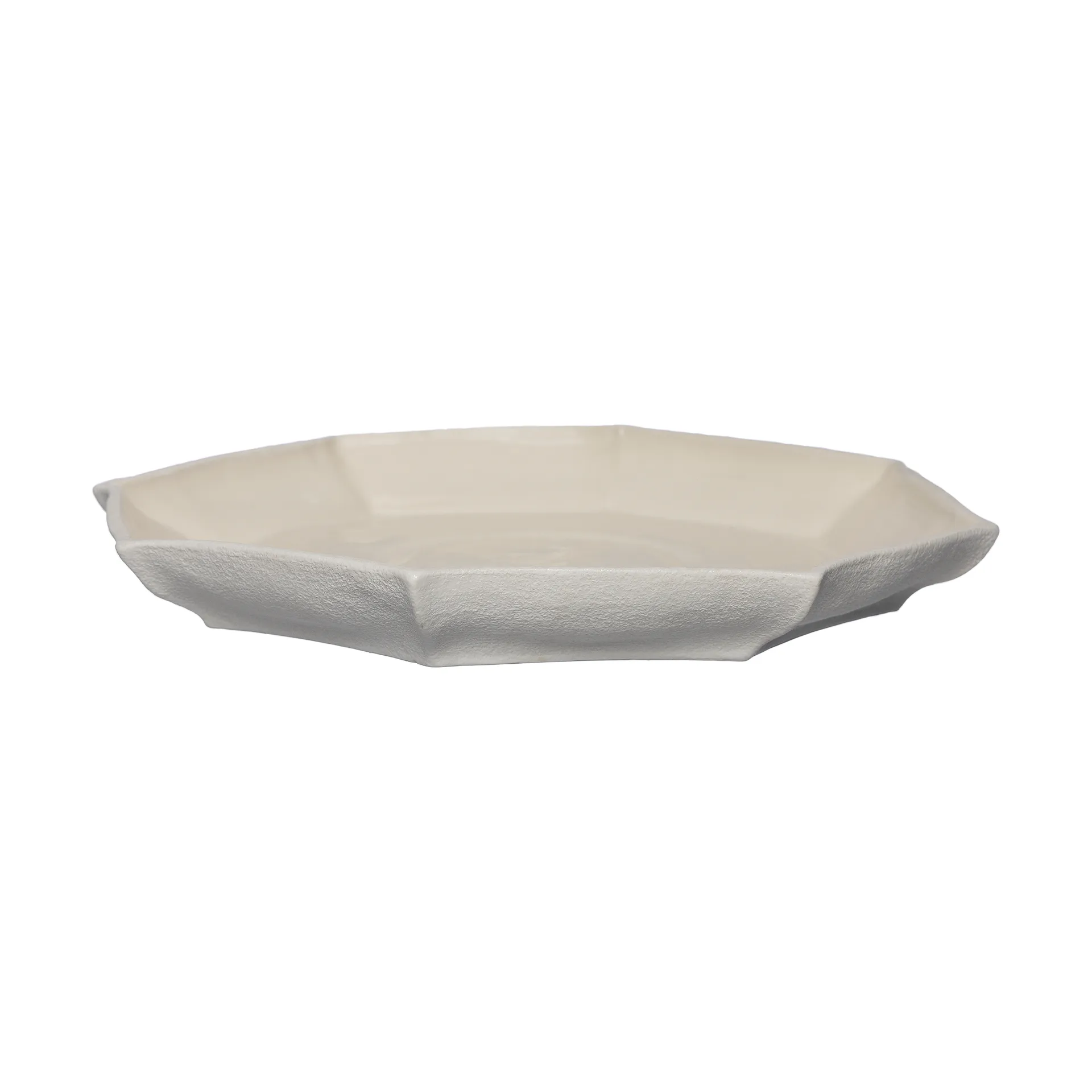Prato de servir Ernst Ø37 cm, Natural branco ERNST