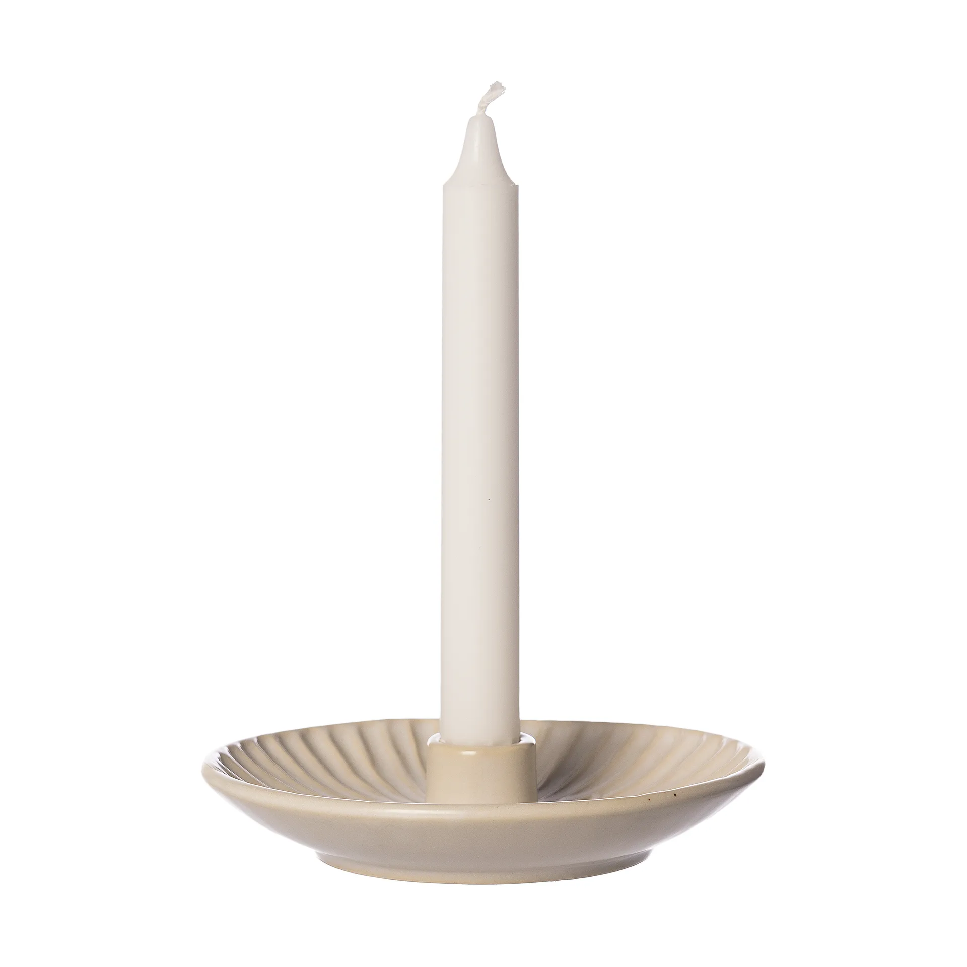 Prato para vela-castiçal Ernst, Branco natural ERNST