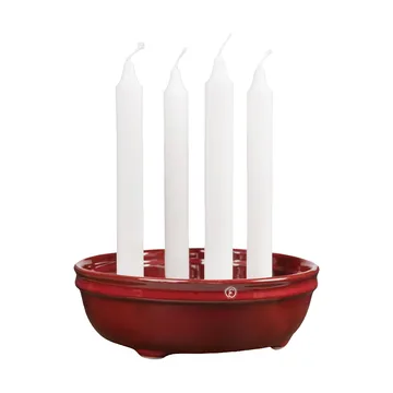 Prato para velas Ernst 4 velas - Vermelho - ERNST