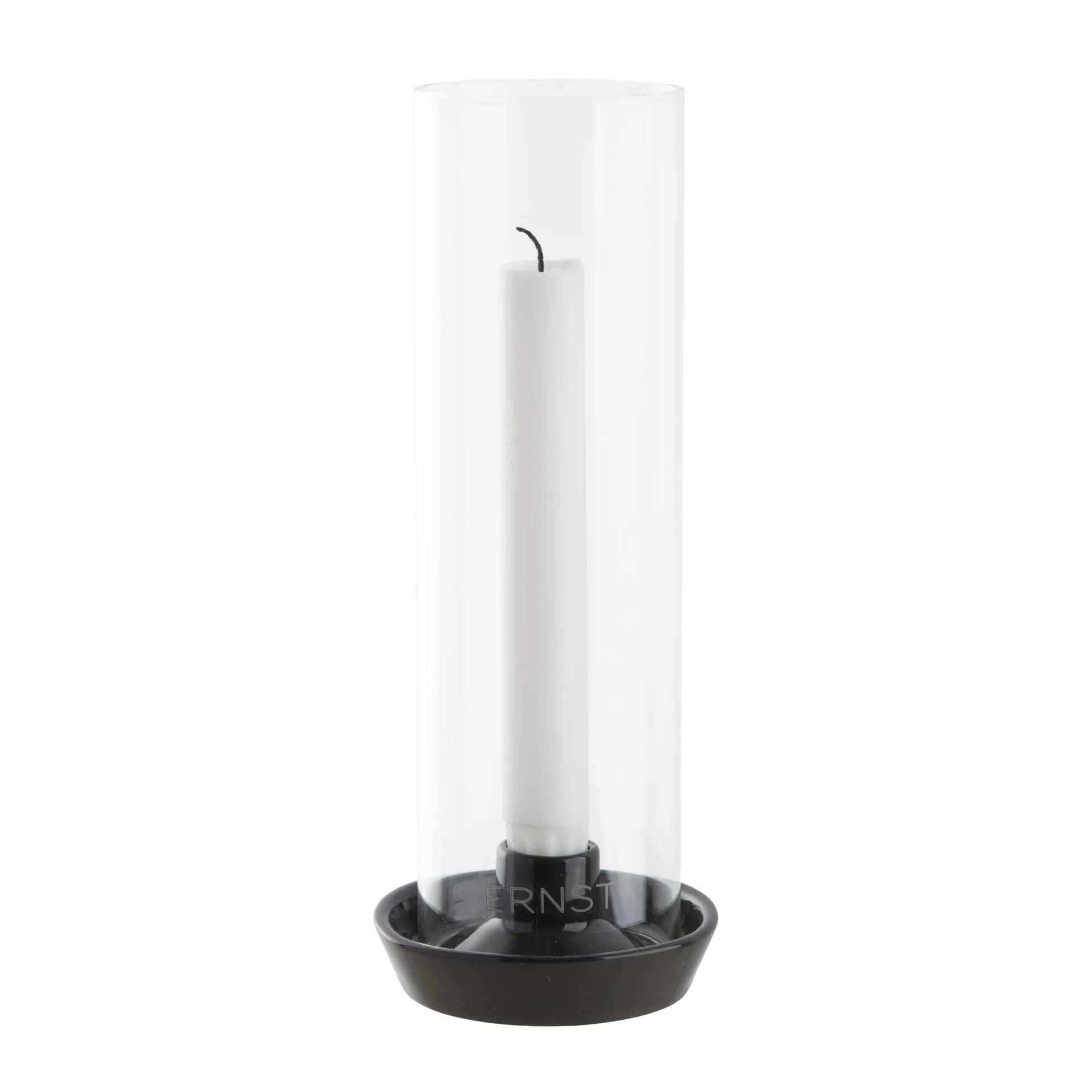 Suporte de velas, cilindro, em vidro Ernst, Cinza escuro ERNST