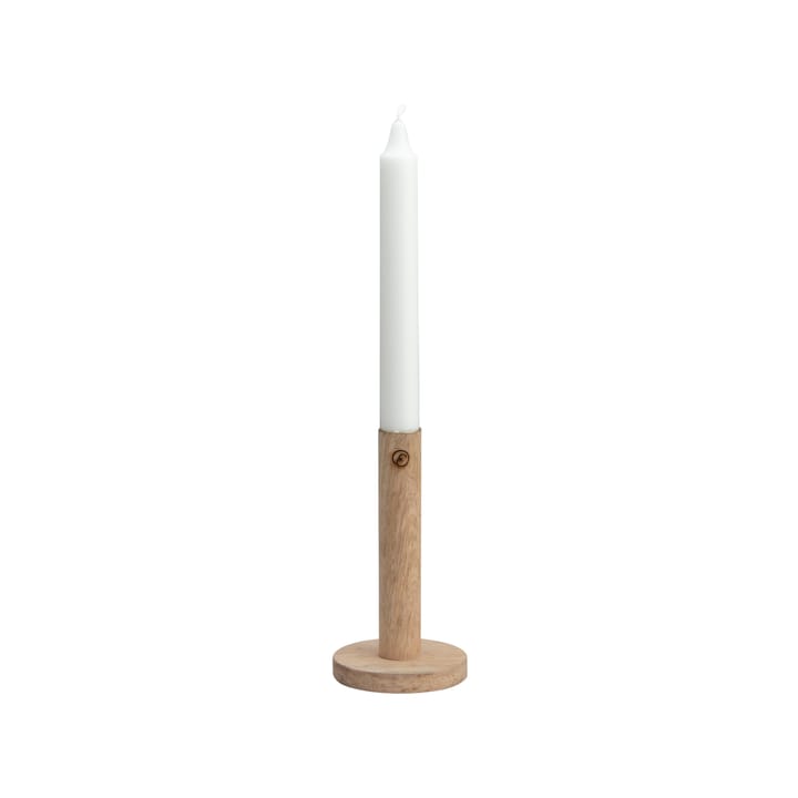Suporte de velas de madeira 15 cm, natural ERNST