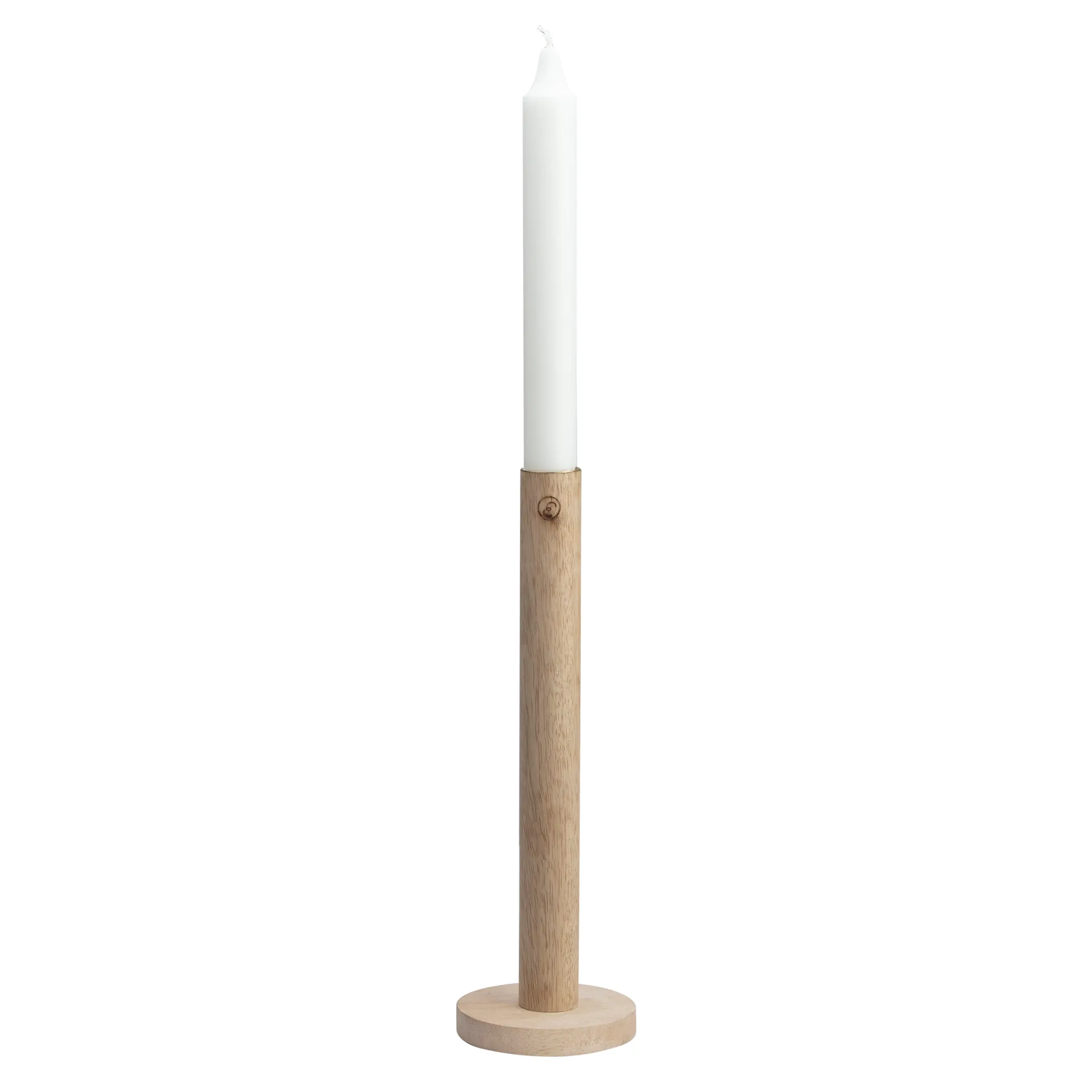 Suporte de velas de madeira 25 cm, natural ERNST