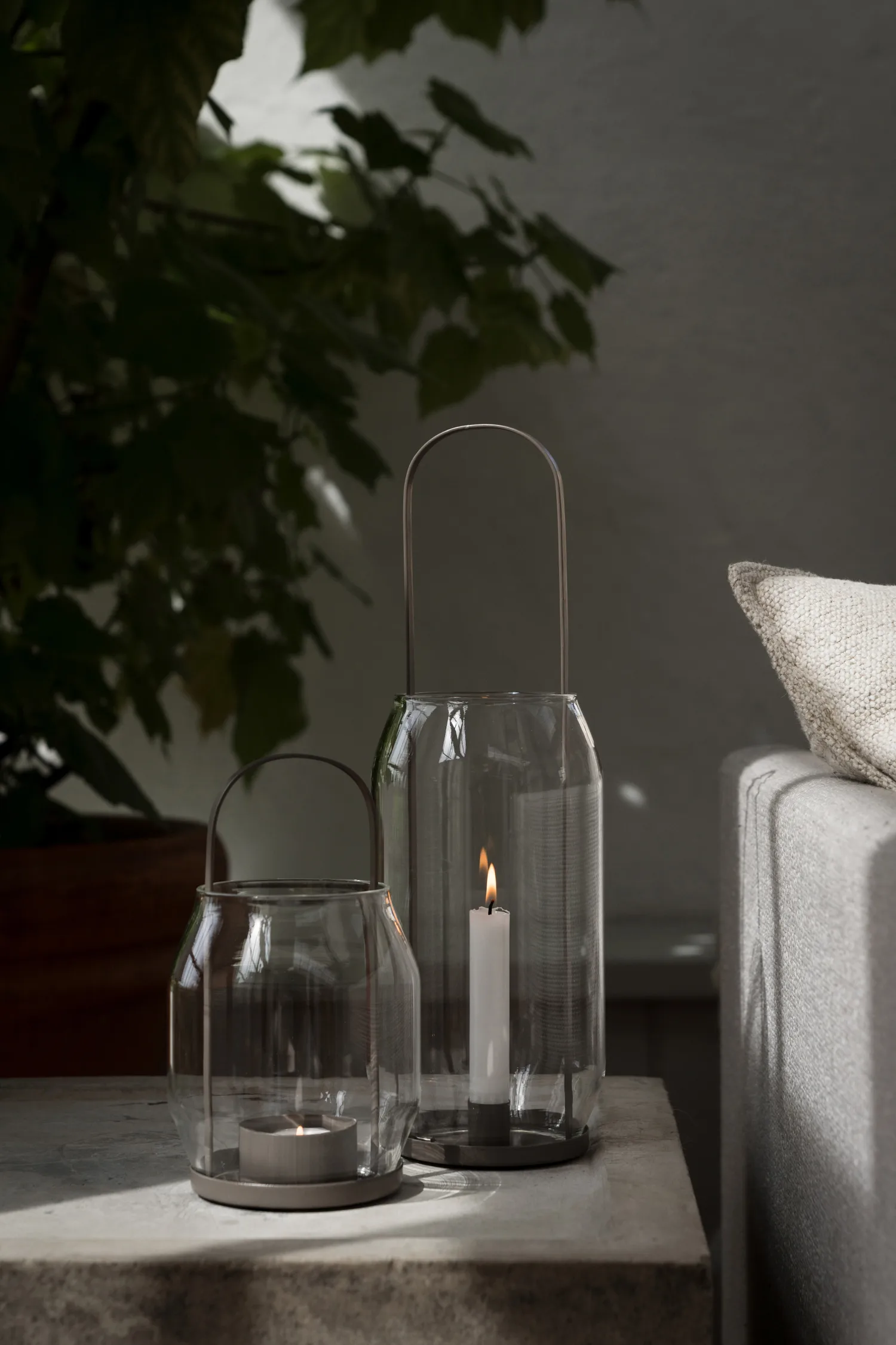 Suporte de velas Ernst 22 cm, Taupe ERNST