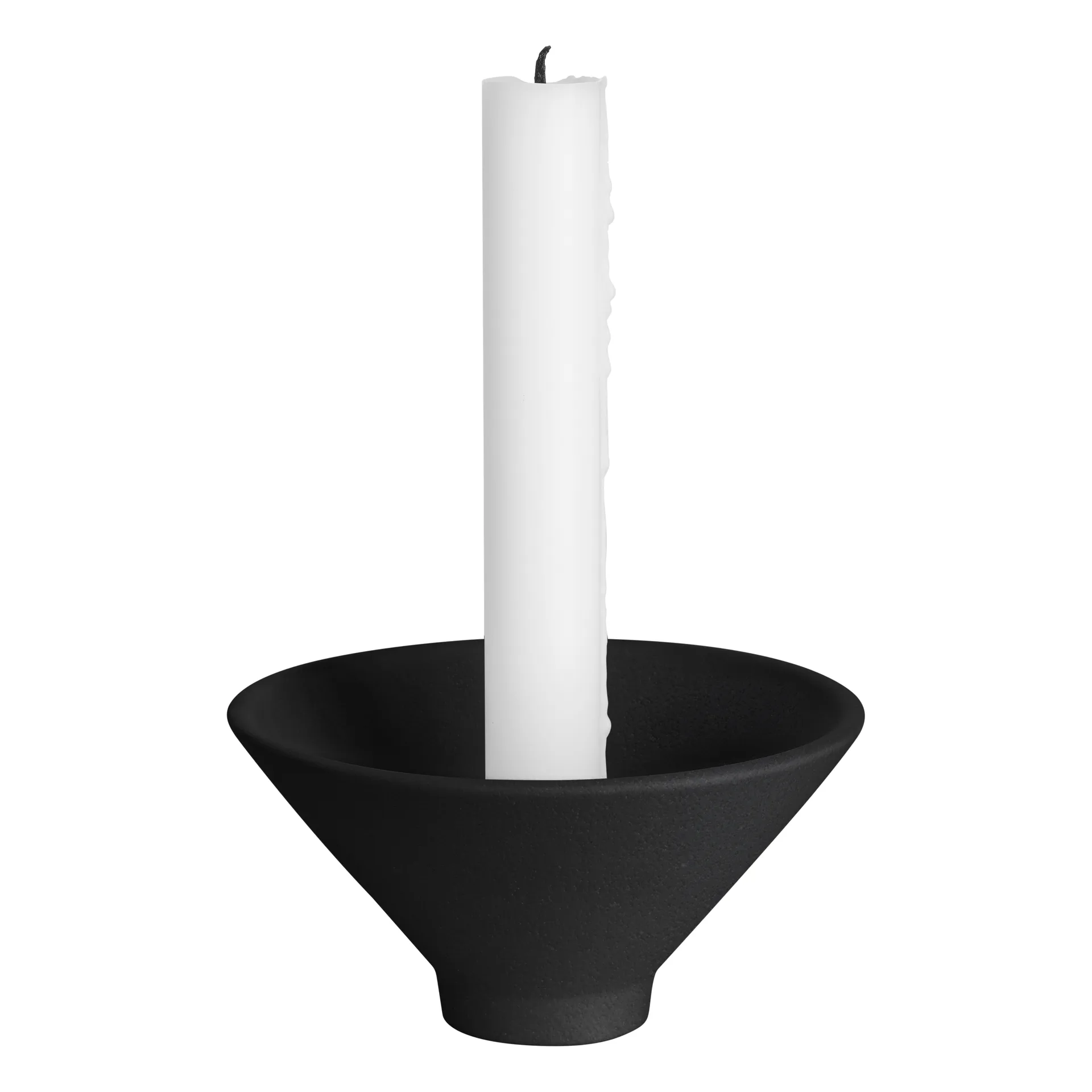 Suporte de velas Ernst com agulha, preto ERNST