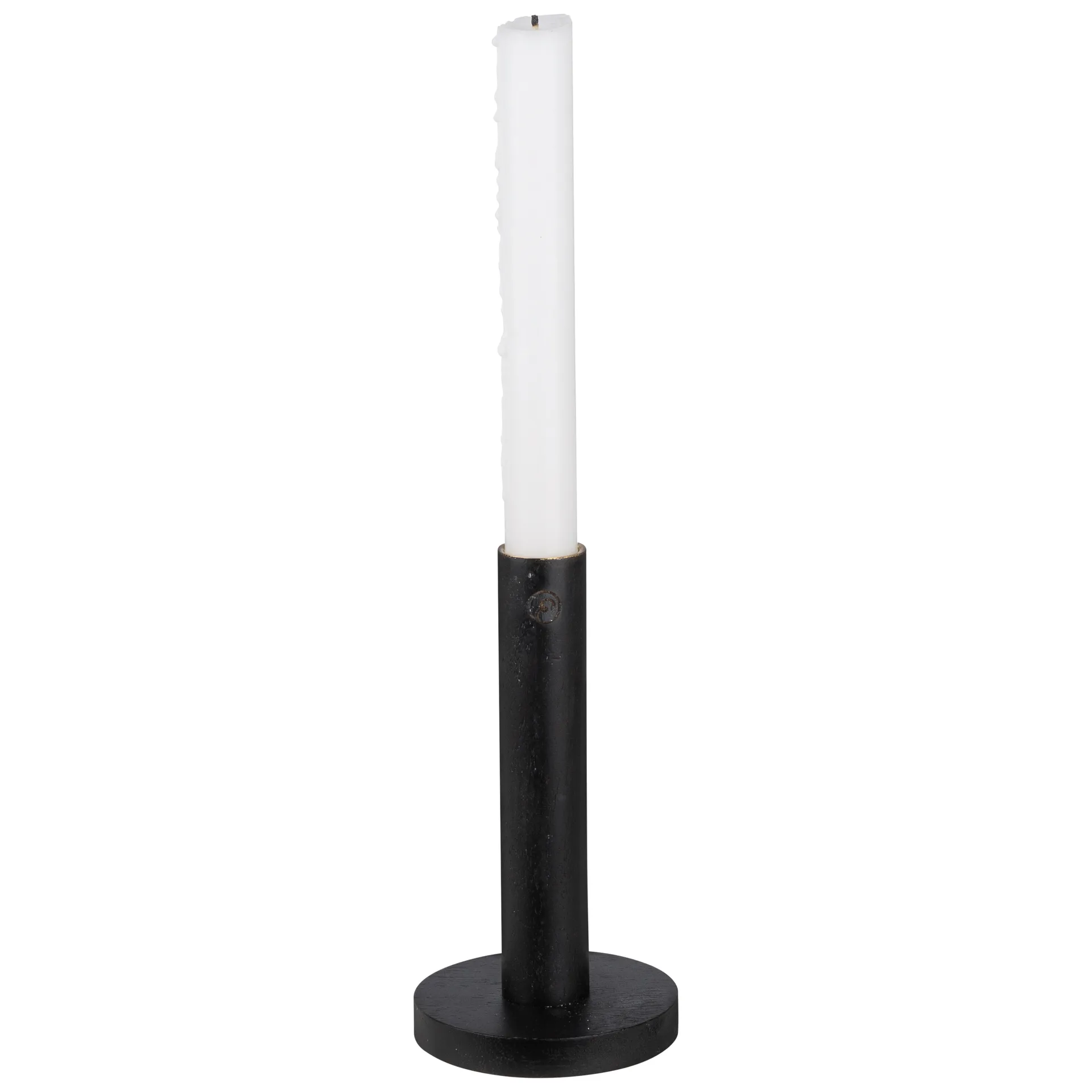 Suporte de velas Ernst , madeira preto, 15 cm ERNST