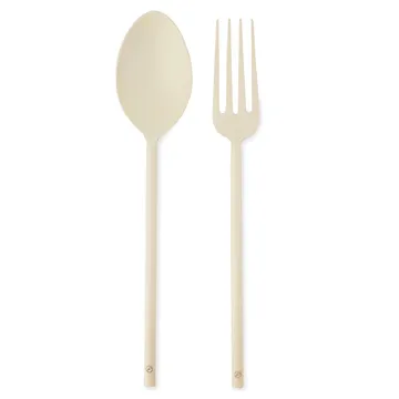 Talheres de salada Ernst metal  - Bege - ERNST