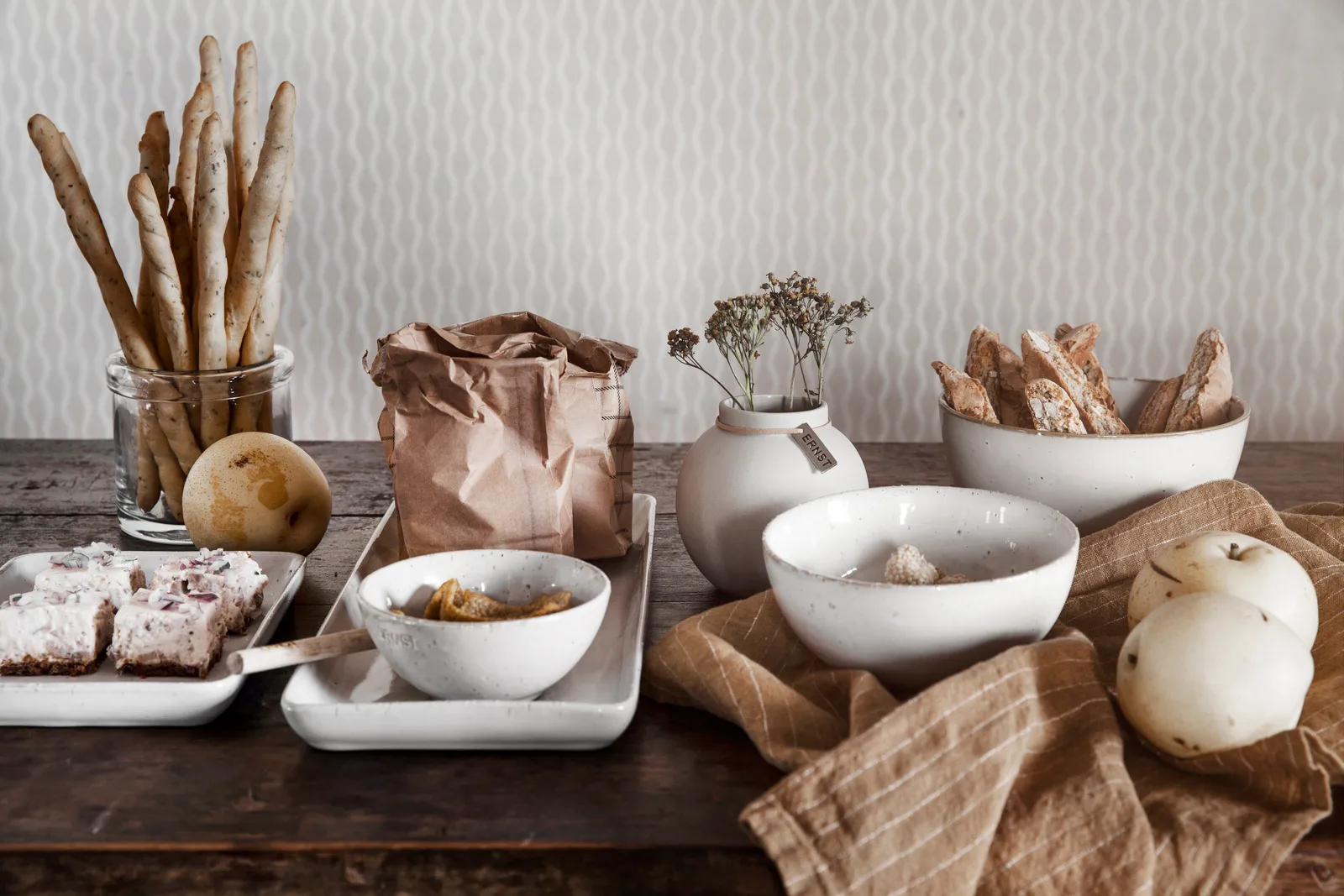 Tigela de cerâmica branca Ernst, Ø23 cm ERNST