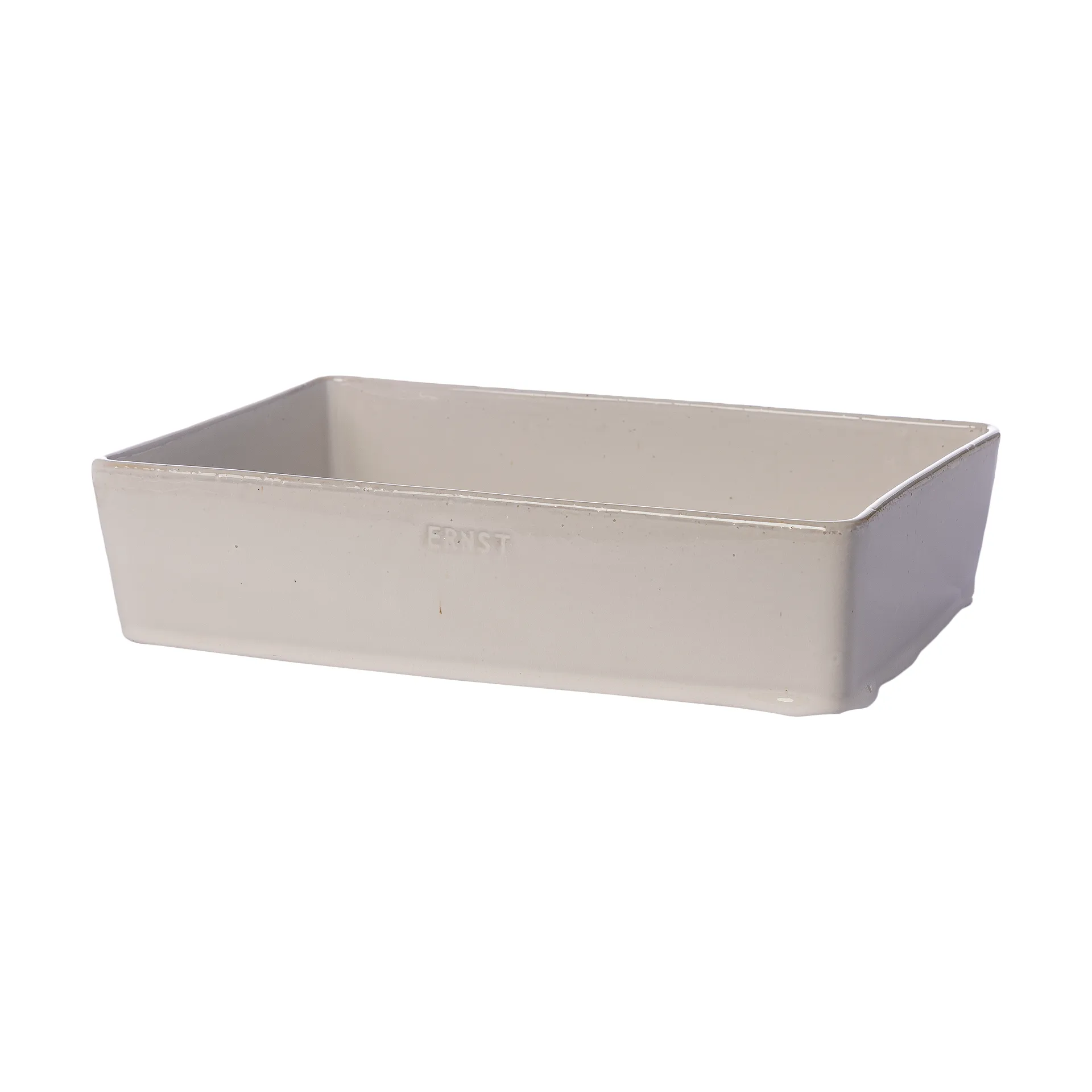 Travessa p/forno Ernst 18x27 cm, Branco natural ERNST