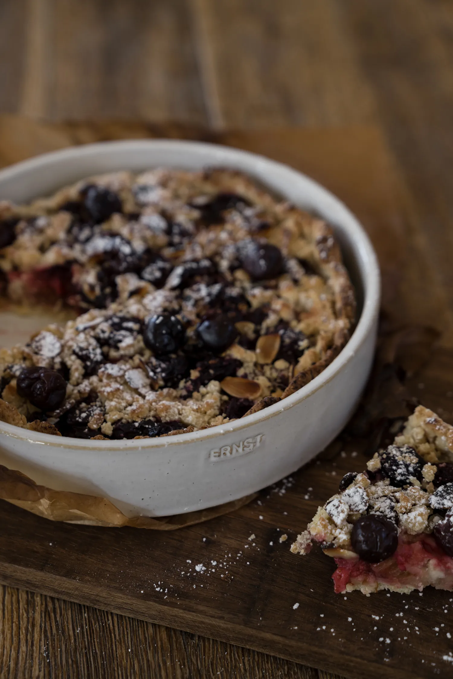 Travessa p/forno Ernst Ø27,5 cm, Branco natural ERNST