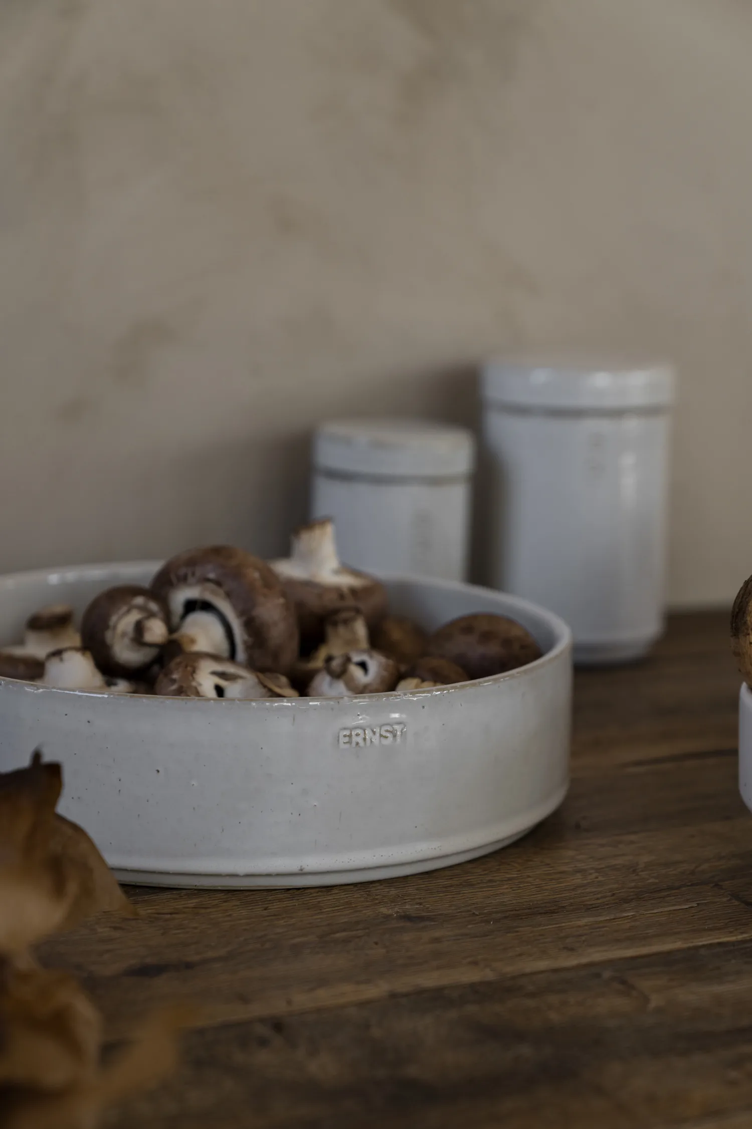 Travessa p/forno Ernst Ø30 cm, Branco natural ERNST