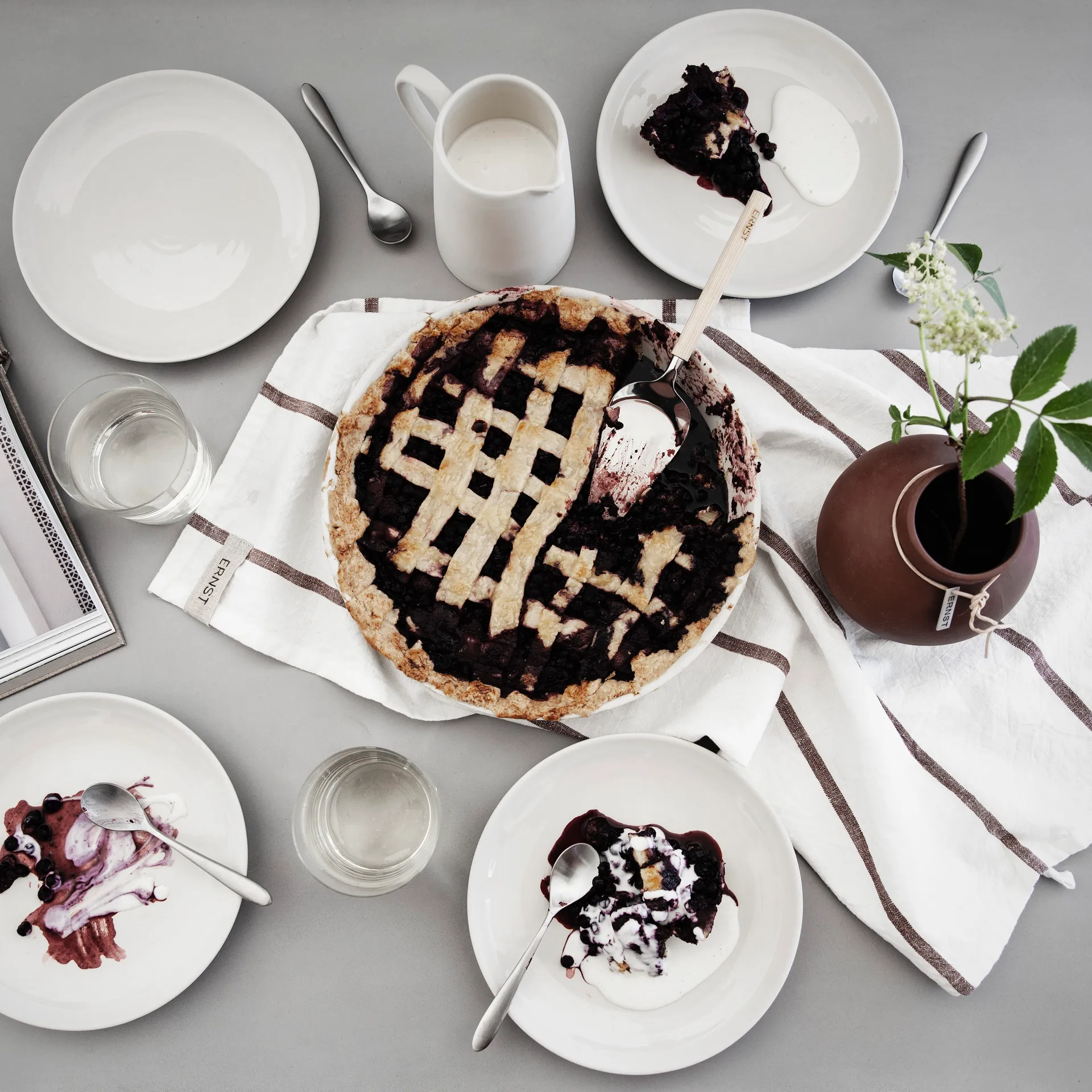 Travessa p/forno stoneware Ernst, cinza ERNST