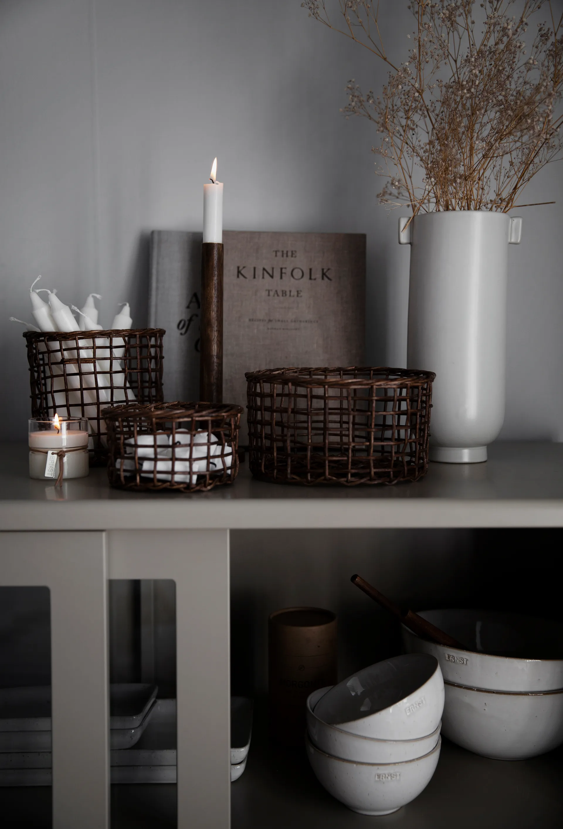 Vaso com pega Ernst 21 cm, Areia Branca ERNST