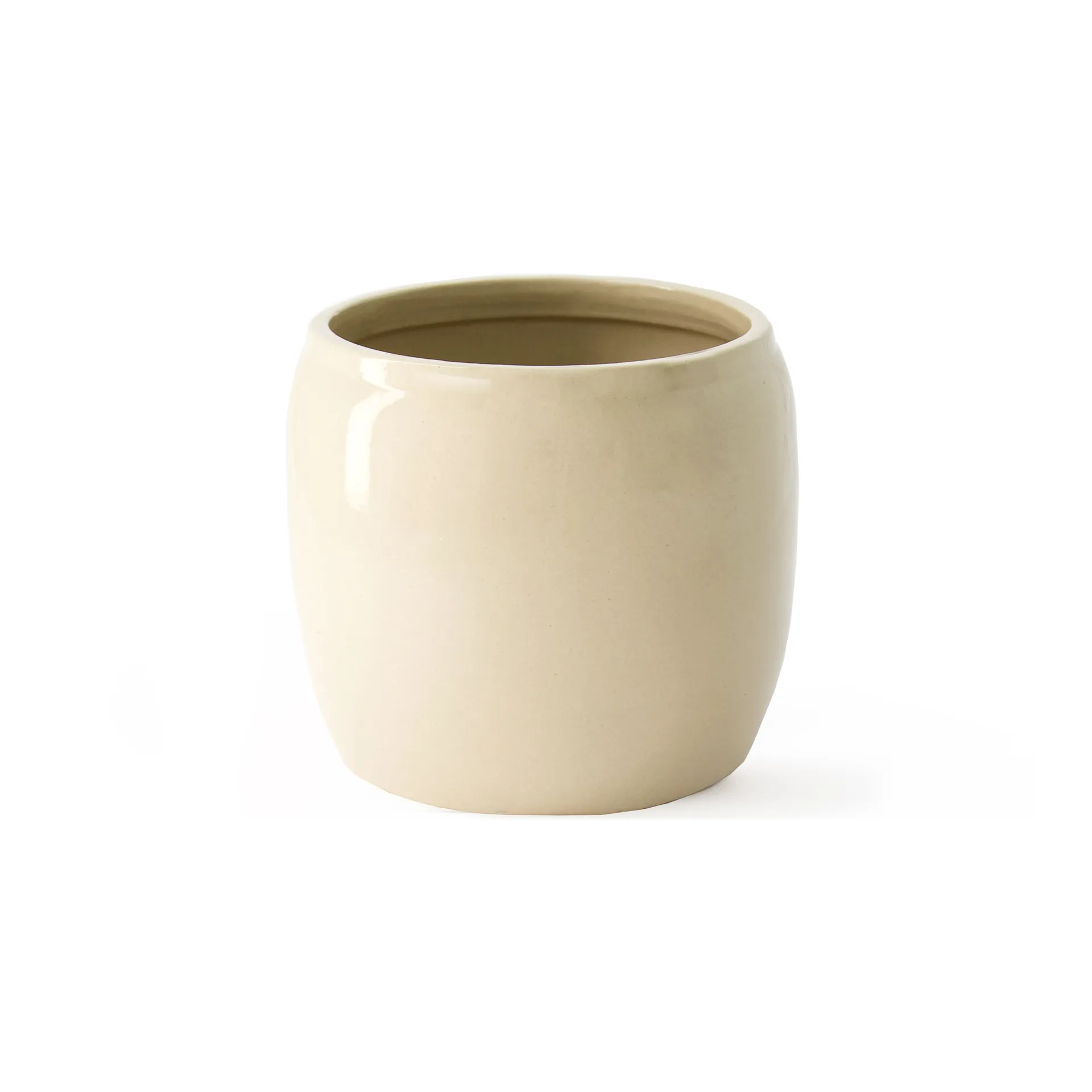 Vaso de flores brilhante Ernst Ø14 cm, Bege ERNST