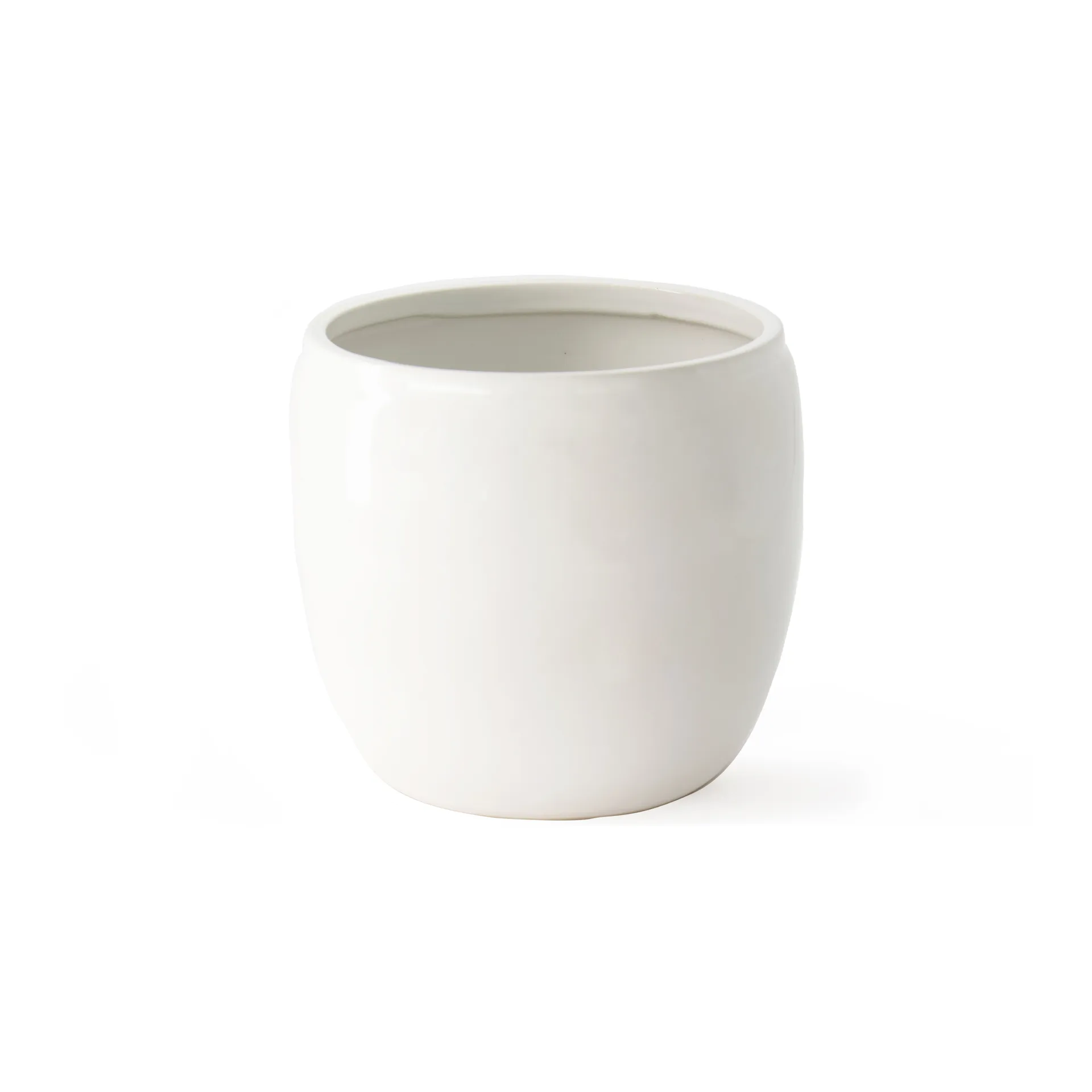 Vaso de flores brilhante Ernst Ø14 cm, Branco ERNST