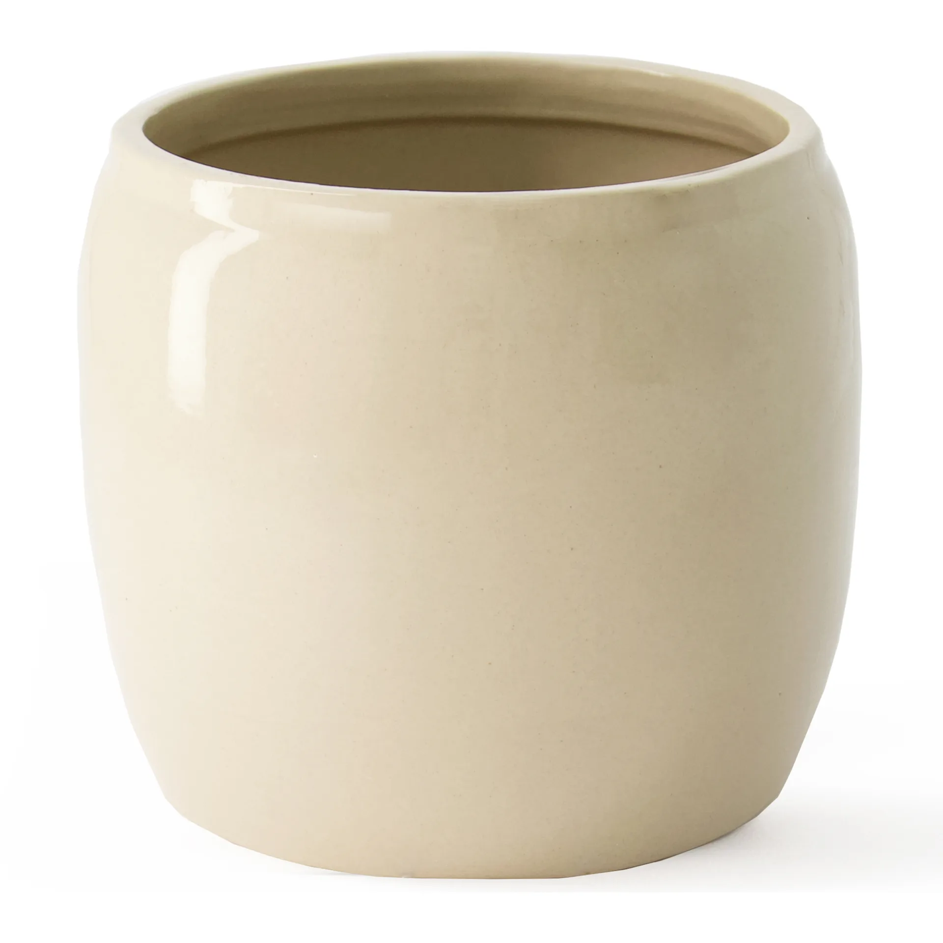 Vaso de flores brilhante Ernst Ø22,5 cm, Bege ERNST