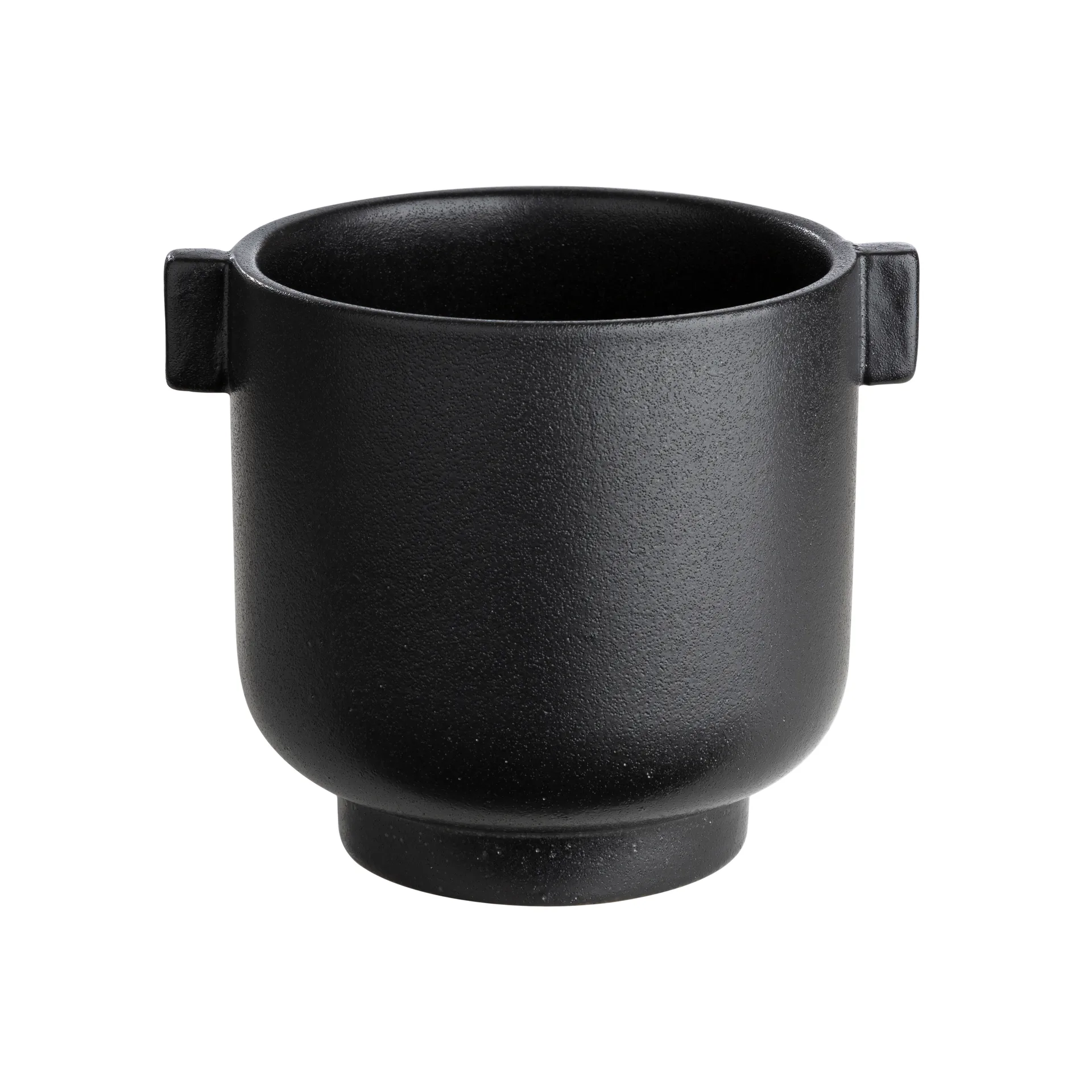 Vaso de flores com pega preto Ernst, 14 cm ERNST