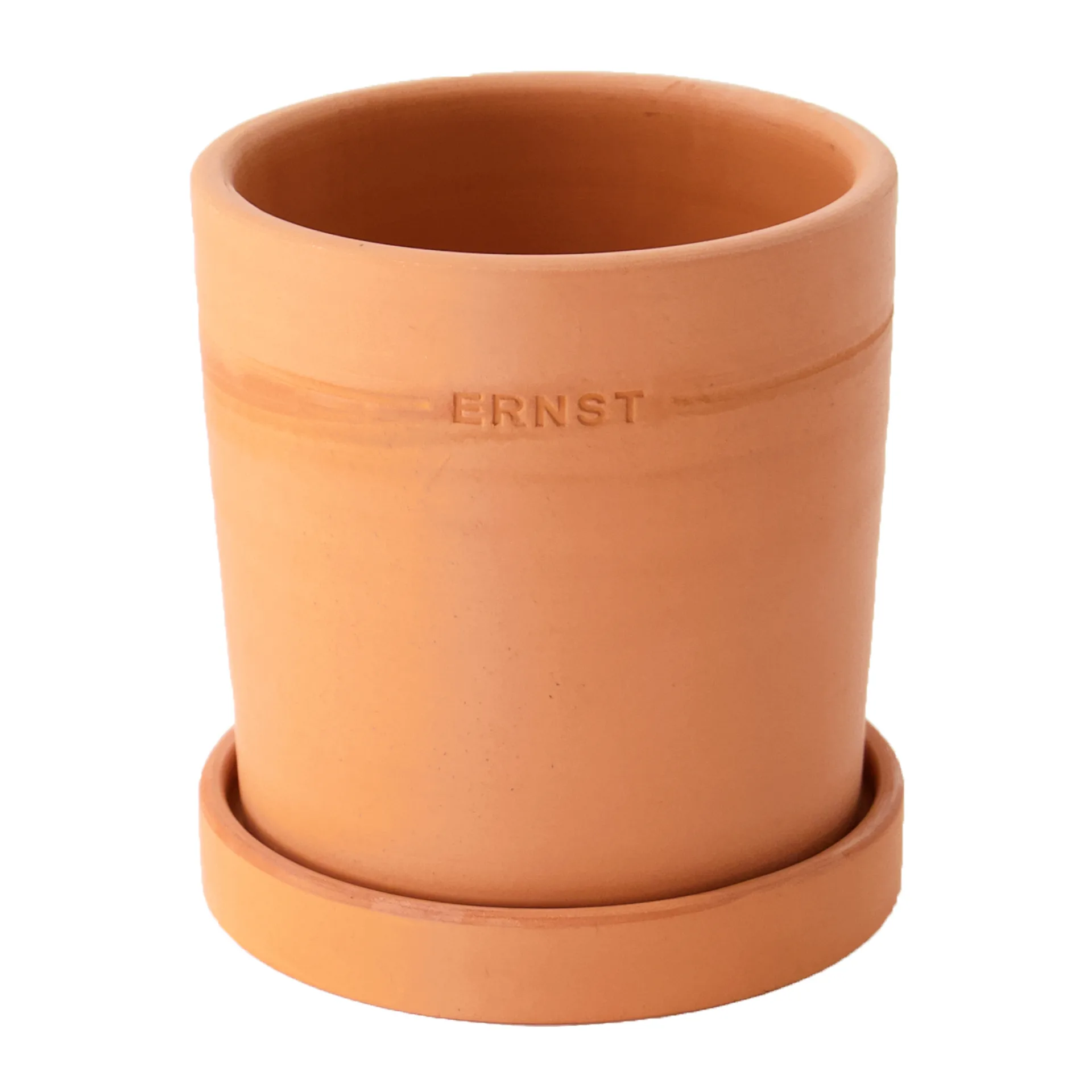 Vaso de flores com prato terracota Ernst, Ø19 cm ERNST