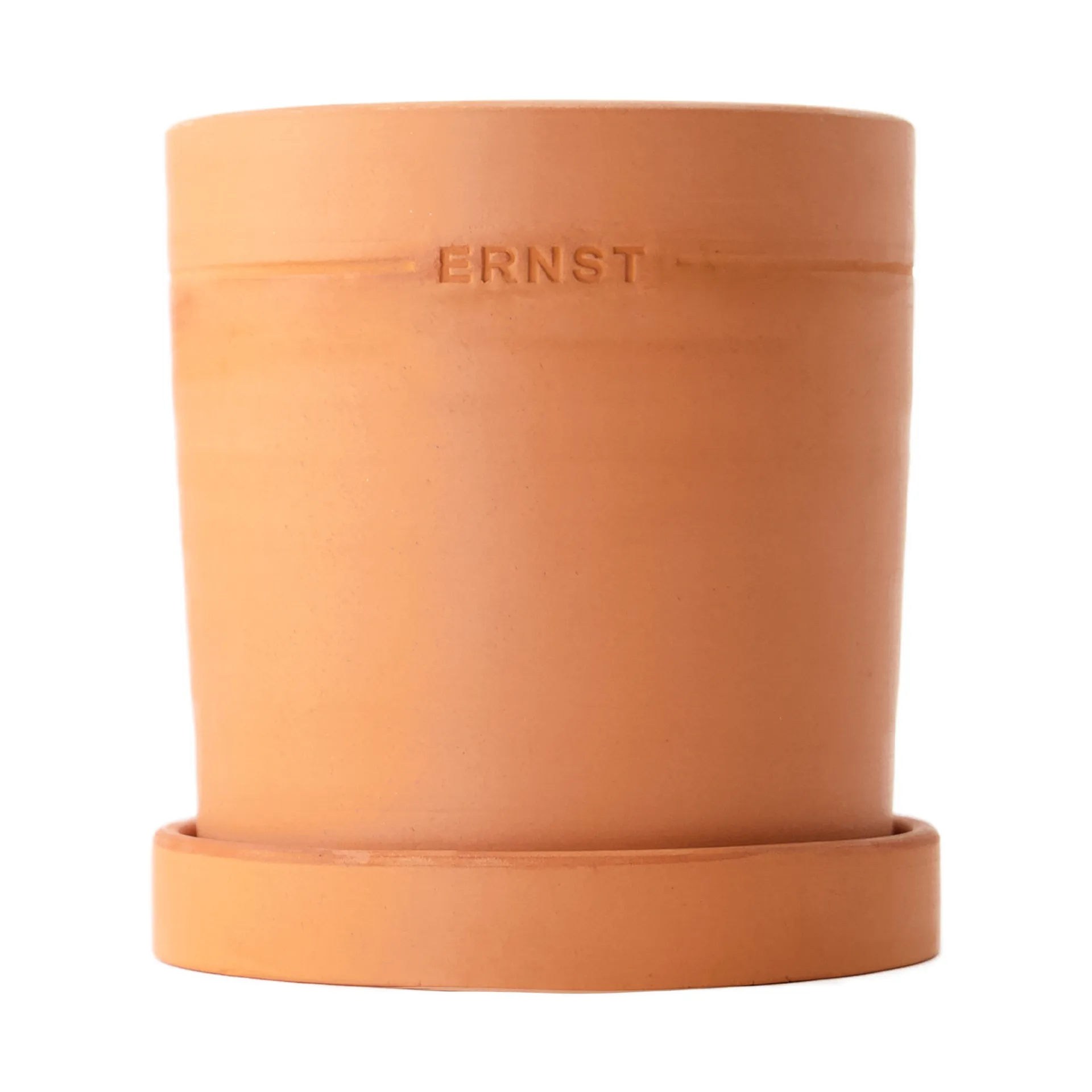 Vaso de flores com prato terracota Ernst, Ø19 cm ERNST