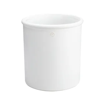 Vaso de flores com rebordo branco Ernst -  20,5 cm - ERNST