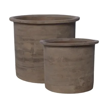 Vaso de flores Ernst 2 peças - Marrom - ERNST