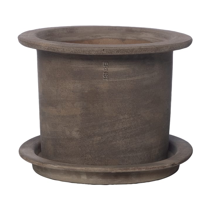 Vaso de flores Ernst com pires, terracota - Ø18 cm - ERNST
