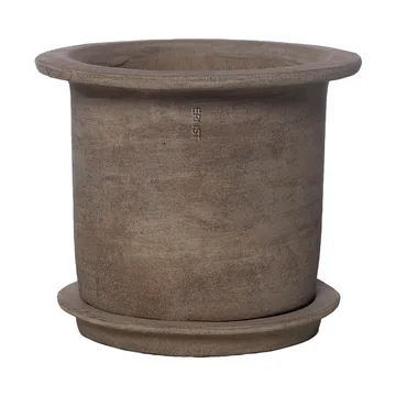 Vaso de flores Ernst com pires, terracota - Ø24x17 cm - ERNST