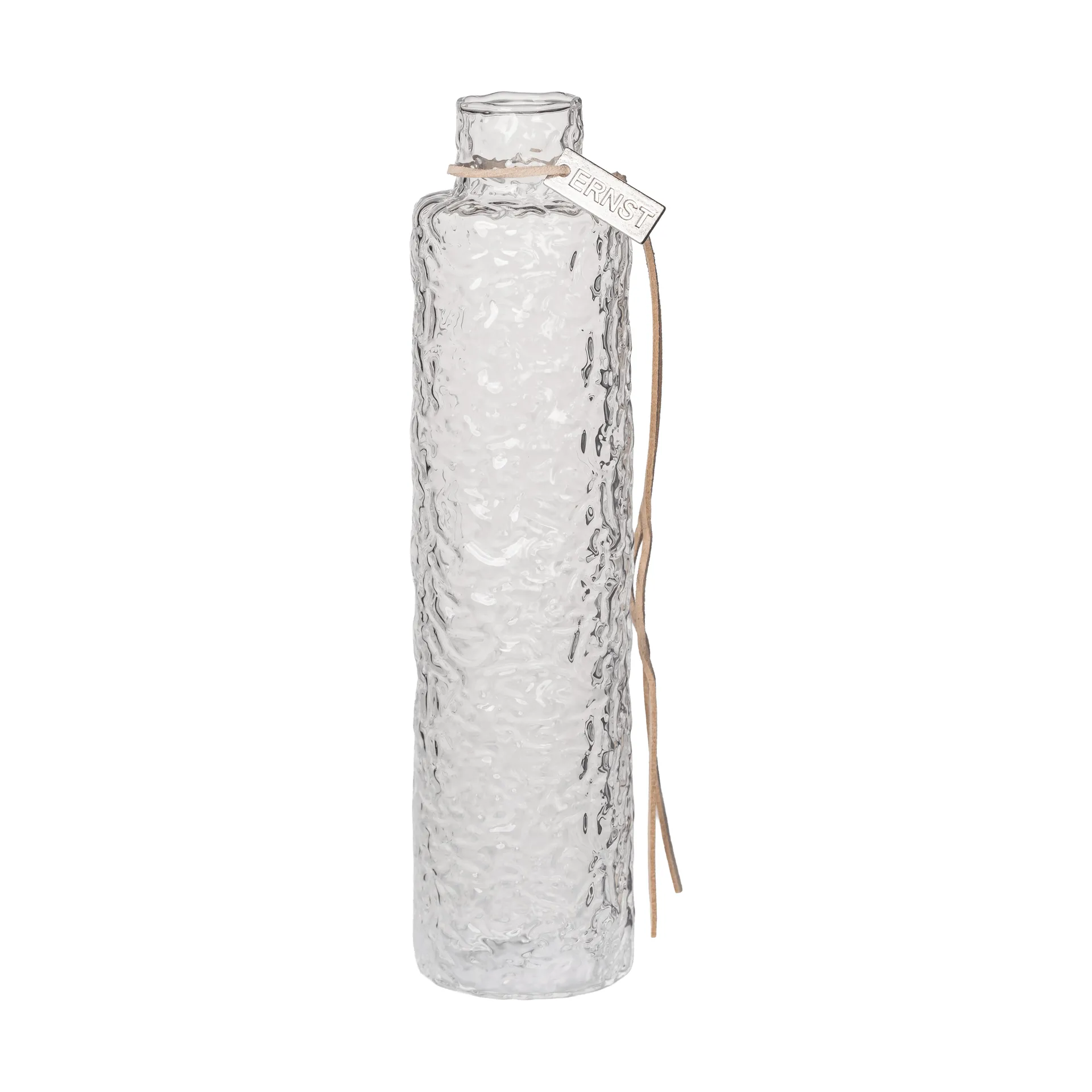 Vaso de vidro com relevo Ernst, Ø5x20 cm ERNST