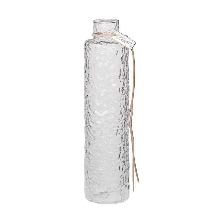 Vaso de vidro com relevo Ernst - Ø5x20 cm - ERNST
