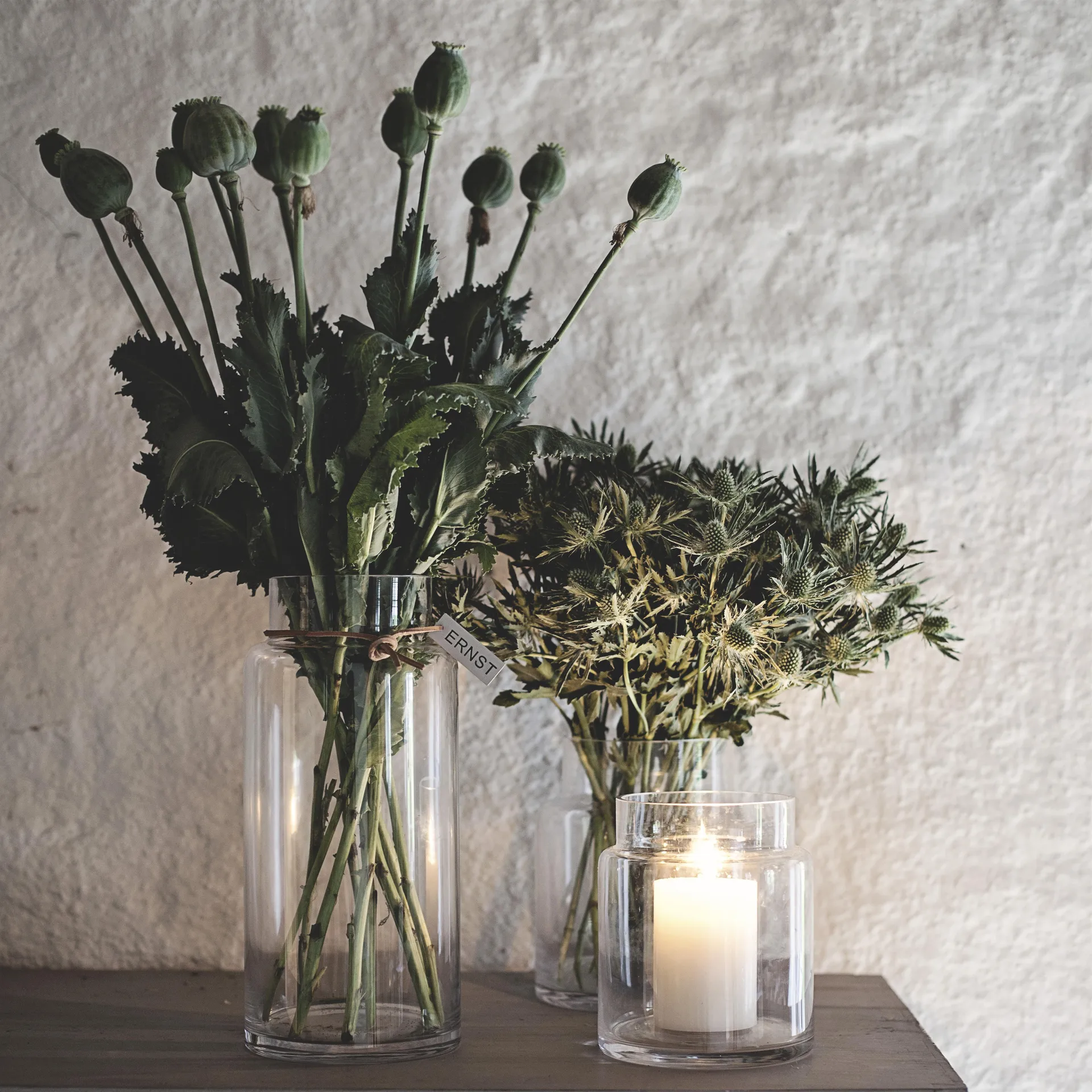 Vaso de vidro Ernst H33cm Ø11,5cm, transparente ERNST