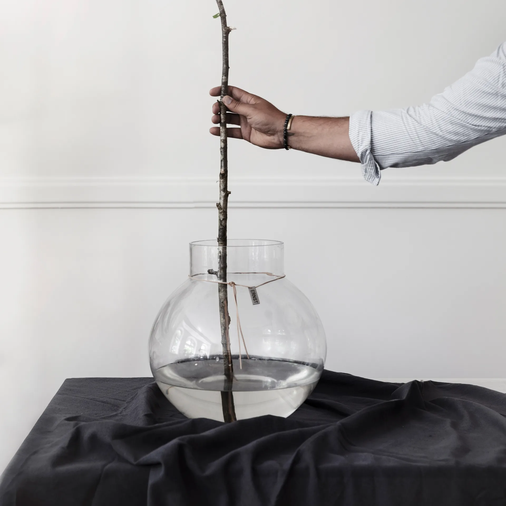 Vaso de vidro Ernst H37 cm Ø38 cm, transparente ERNST