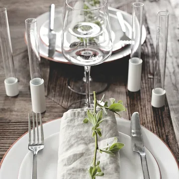 Vaso de vidro Ernst para porta-vela 18 cm - Claro - ERNST