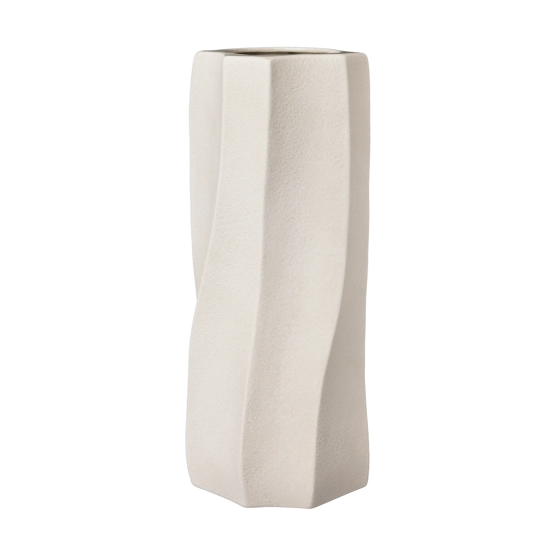 Vaso stoneware Ernst Ø13x31 cm, Branco natural ERNST
