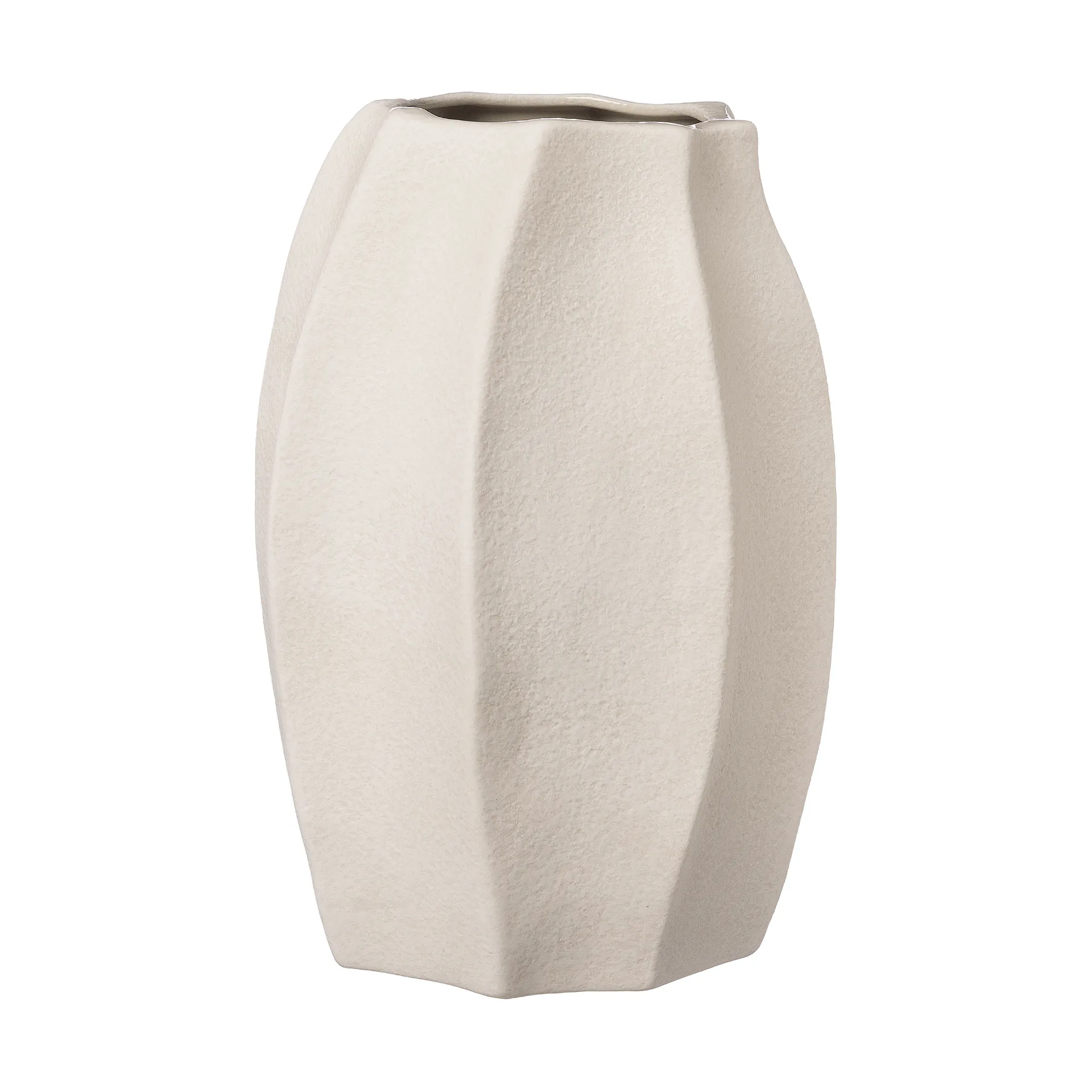 Vaso stoneware Ernst Ø15x23 cm, Branco natural ERNST