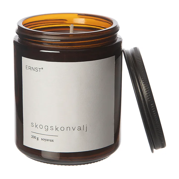 Vela perfumada Ernst em vidro com tampa Ø7,2 cm, Forest lily ERNST