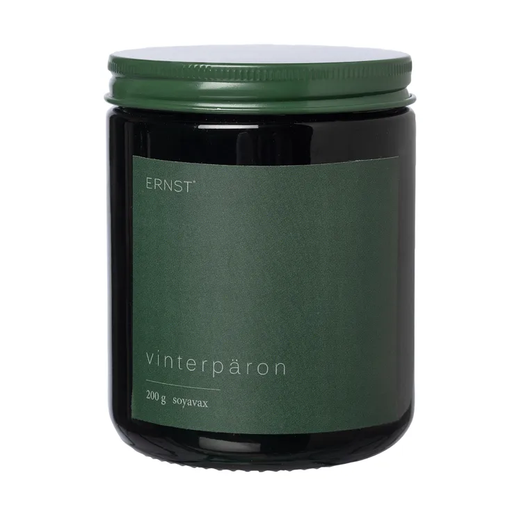 Vela perfumada Ernst em vidro com tampa Ø7,2 cm, Pera de inverno ERNST