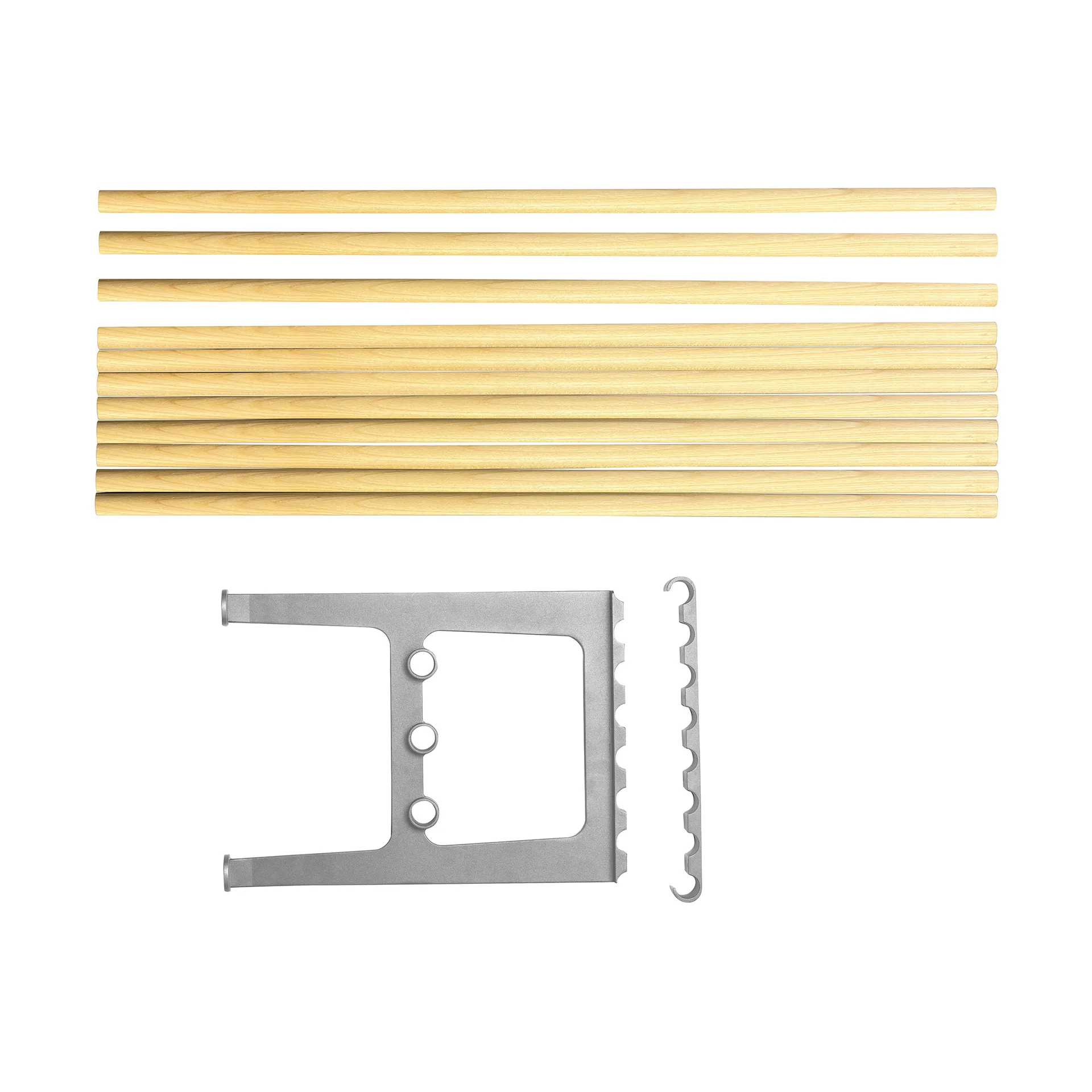 Banco extensão Nostalgi 100 cm, Bétula-alumínio Essem Design