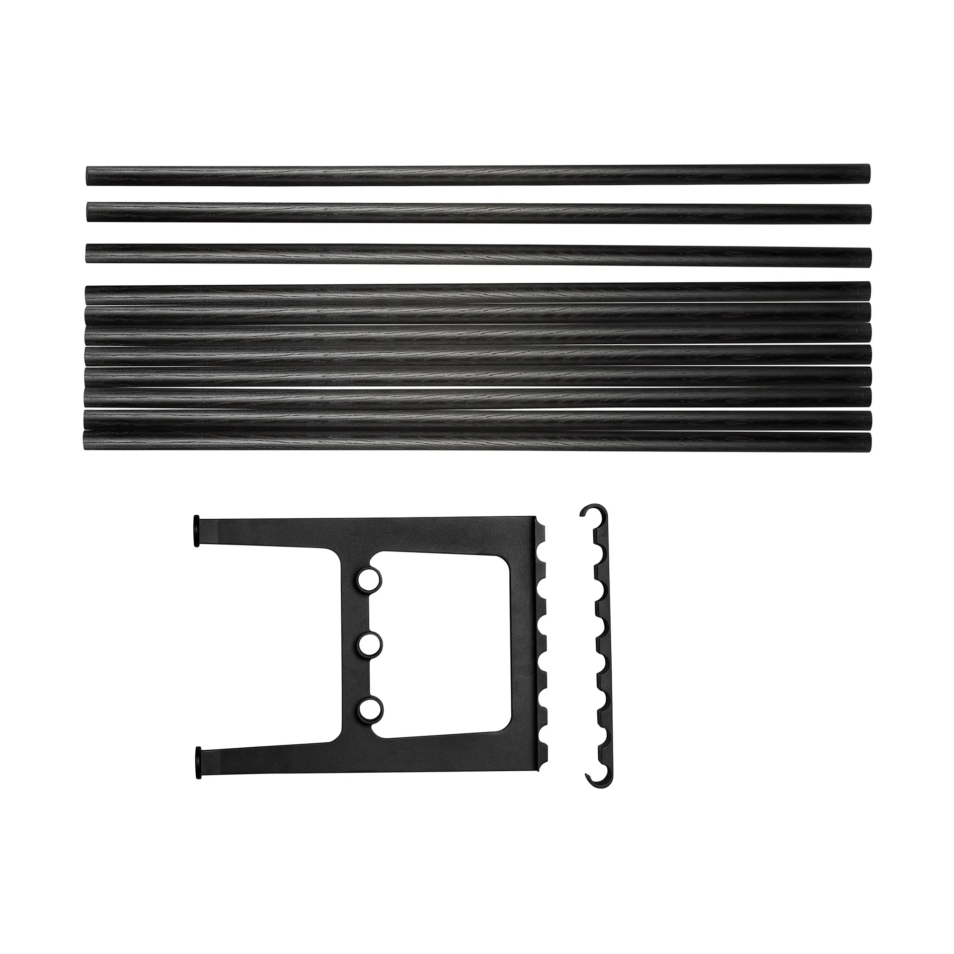 Banco extensão Nostalgi 100 cm, Carvalho pintado de preto-preto Essem Design